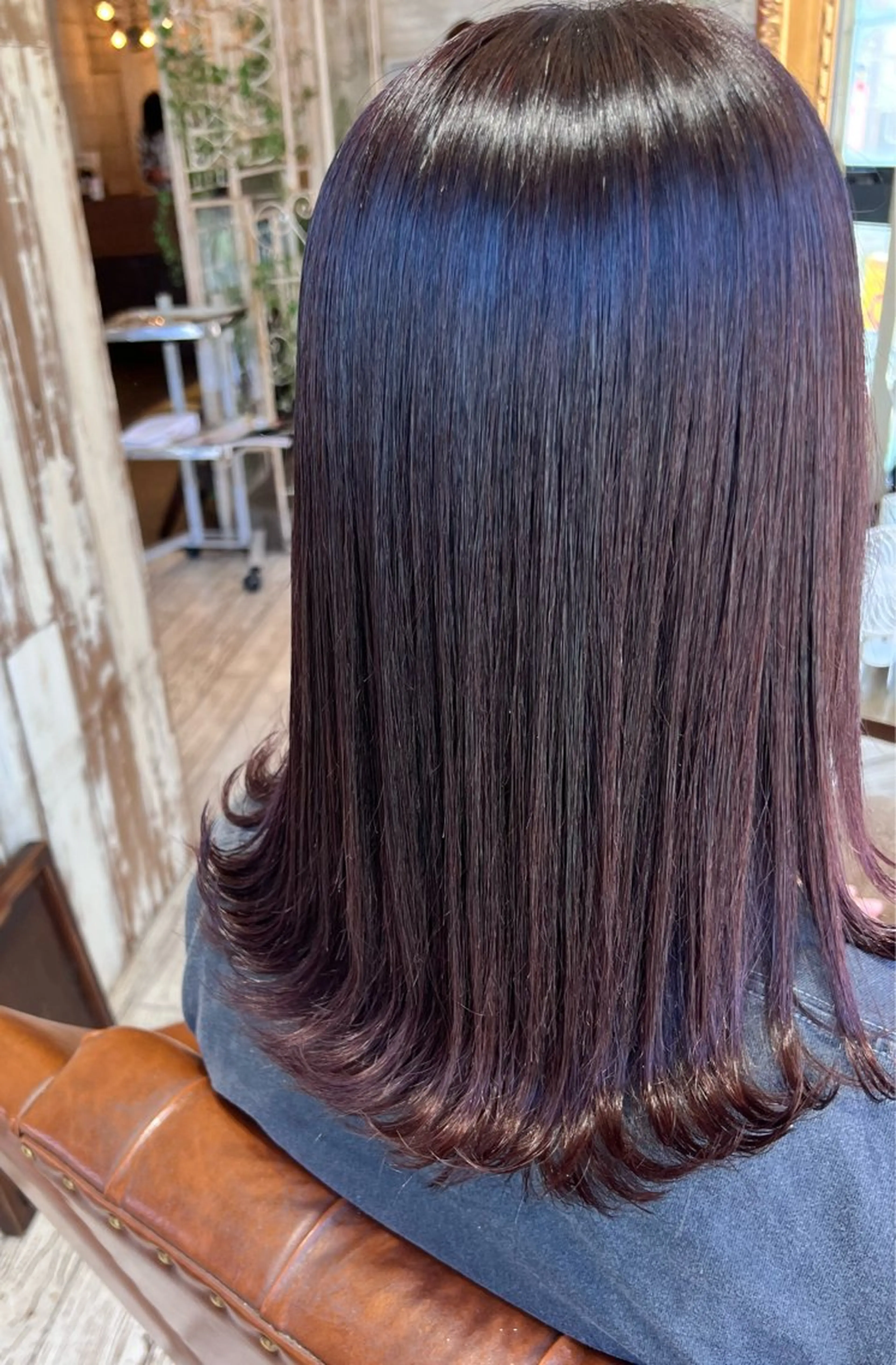 ミディアム カラー 透明感カラー イルミナカラー ヘアカラー 藤村 桃歌のヘアスタイル