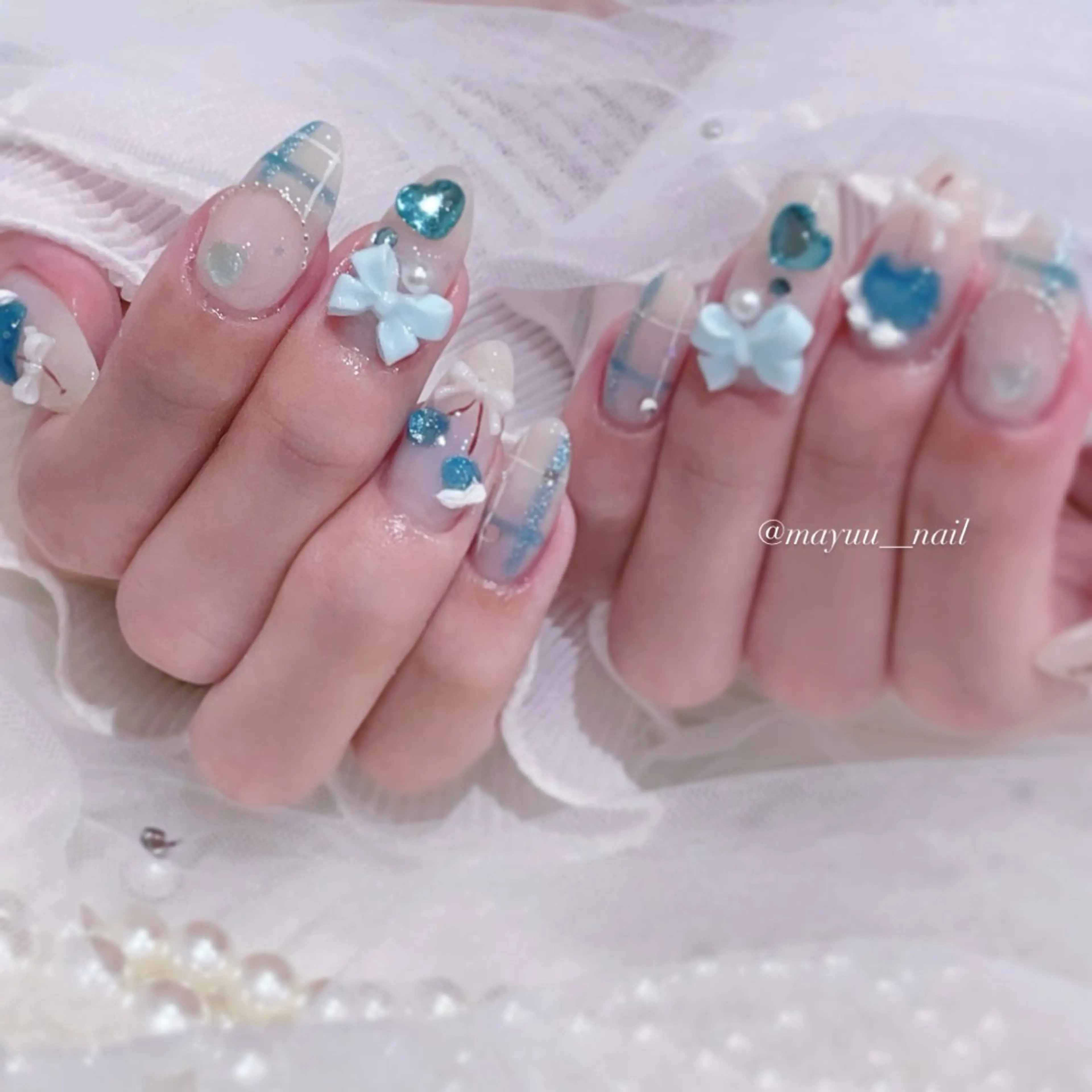 ネイル ハンドネイル 🎀 Mayu 🎀痛ネイルのネイルデザイン