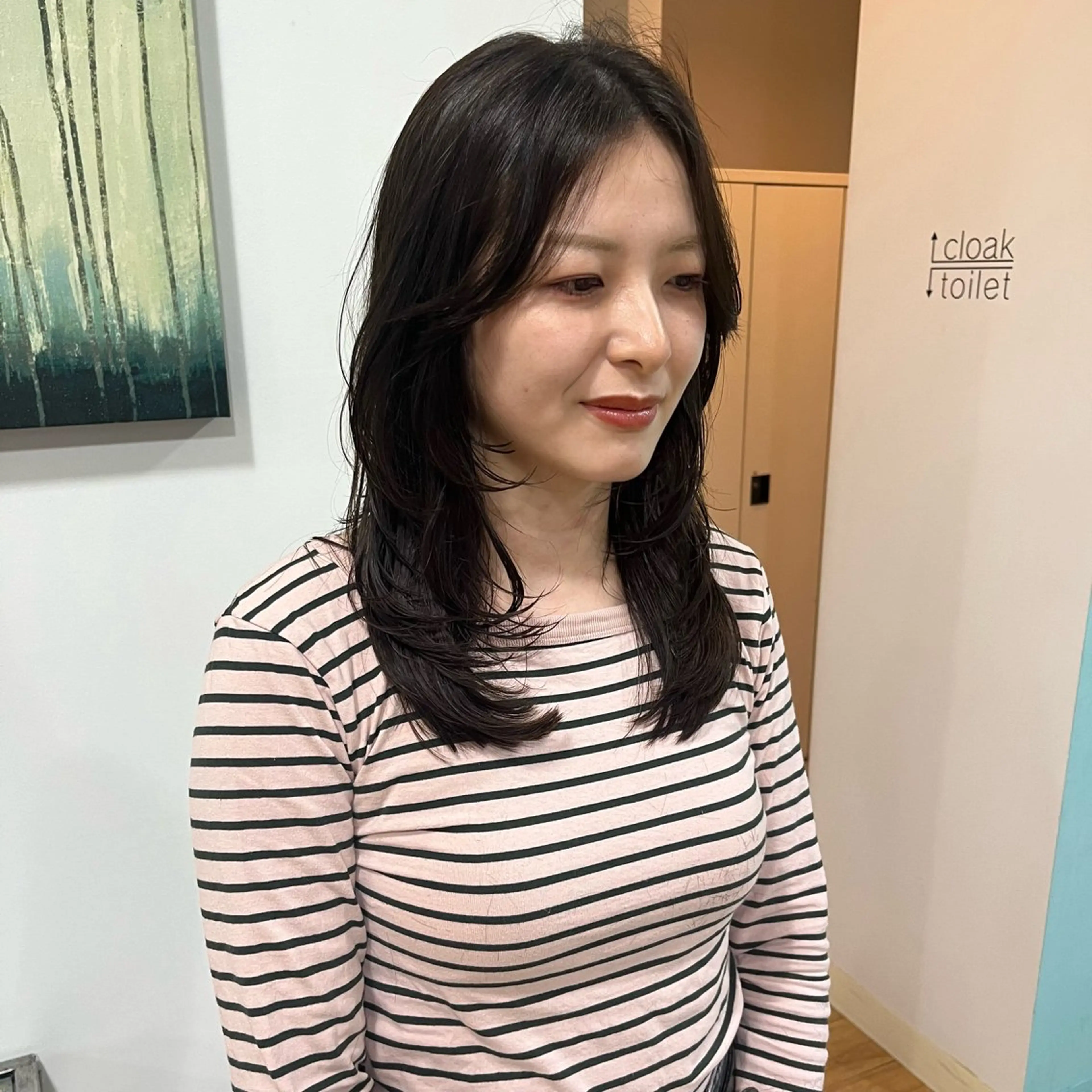 ロング レイヤーカット 宮成 佳歩のヘアスタイル