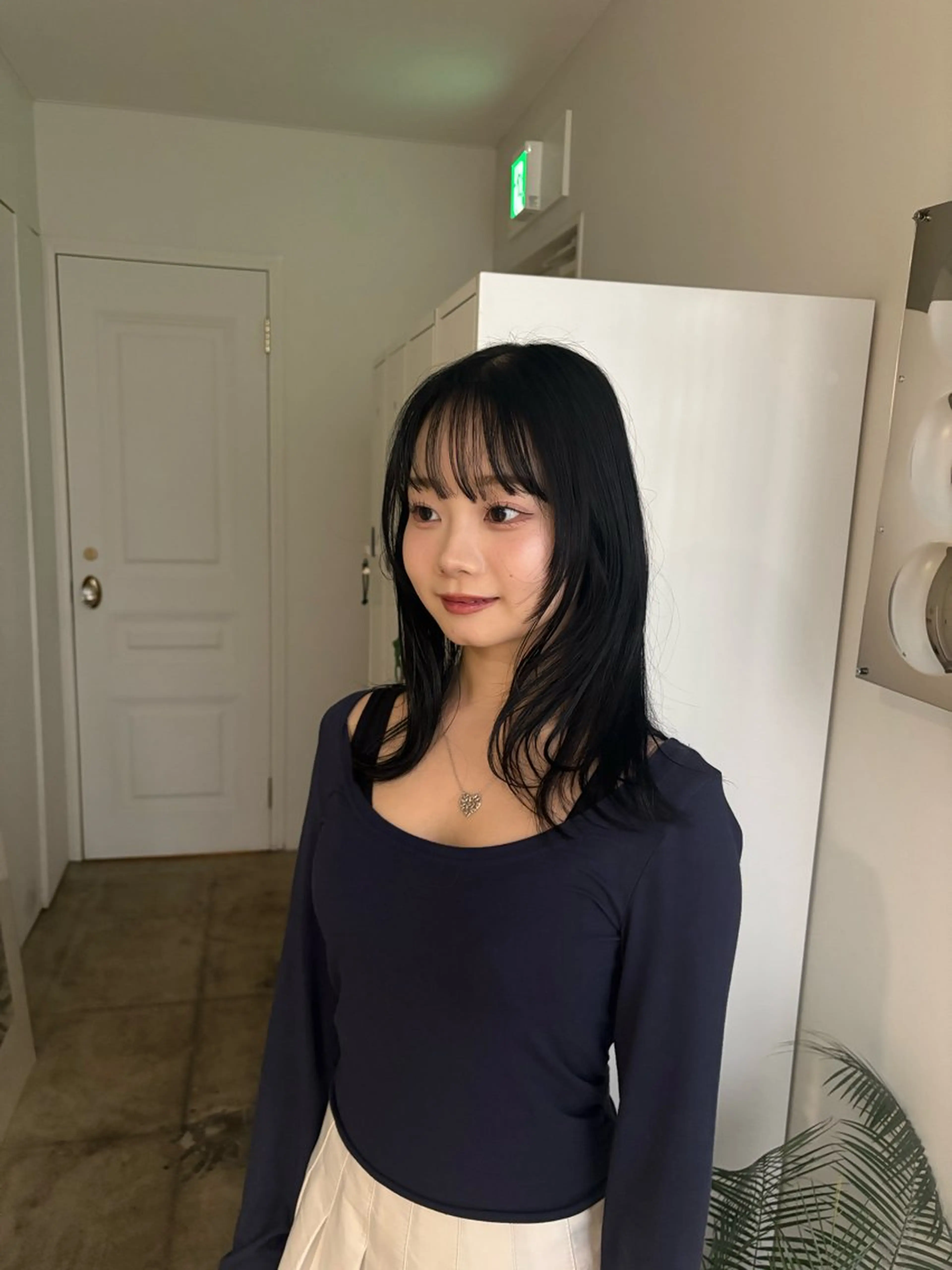 セミロング ハッシュカット レイヤーカット 髪質改善/レイヤー/ 大阪/ヨシノヒメカのヘアスタイル