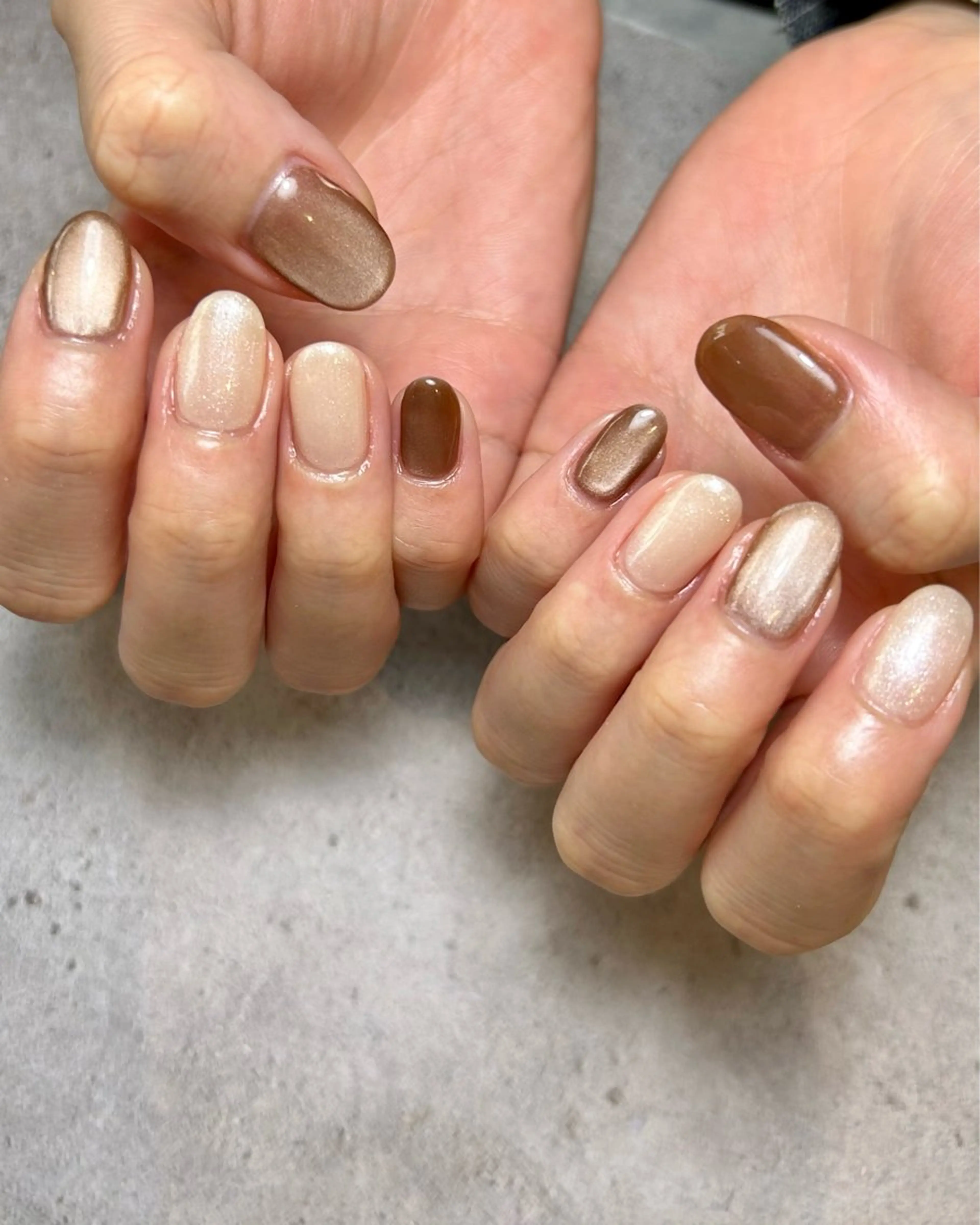 ネイル ホワイト ハンドネイル Reflection marikoのネイルデザイン