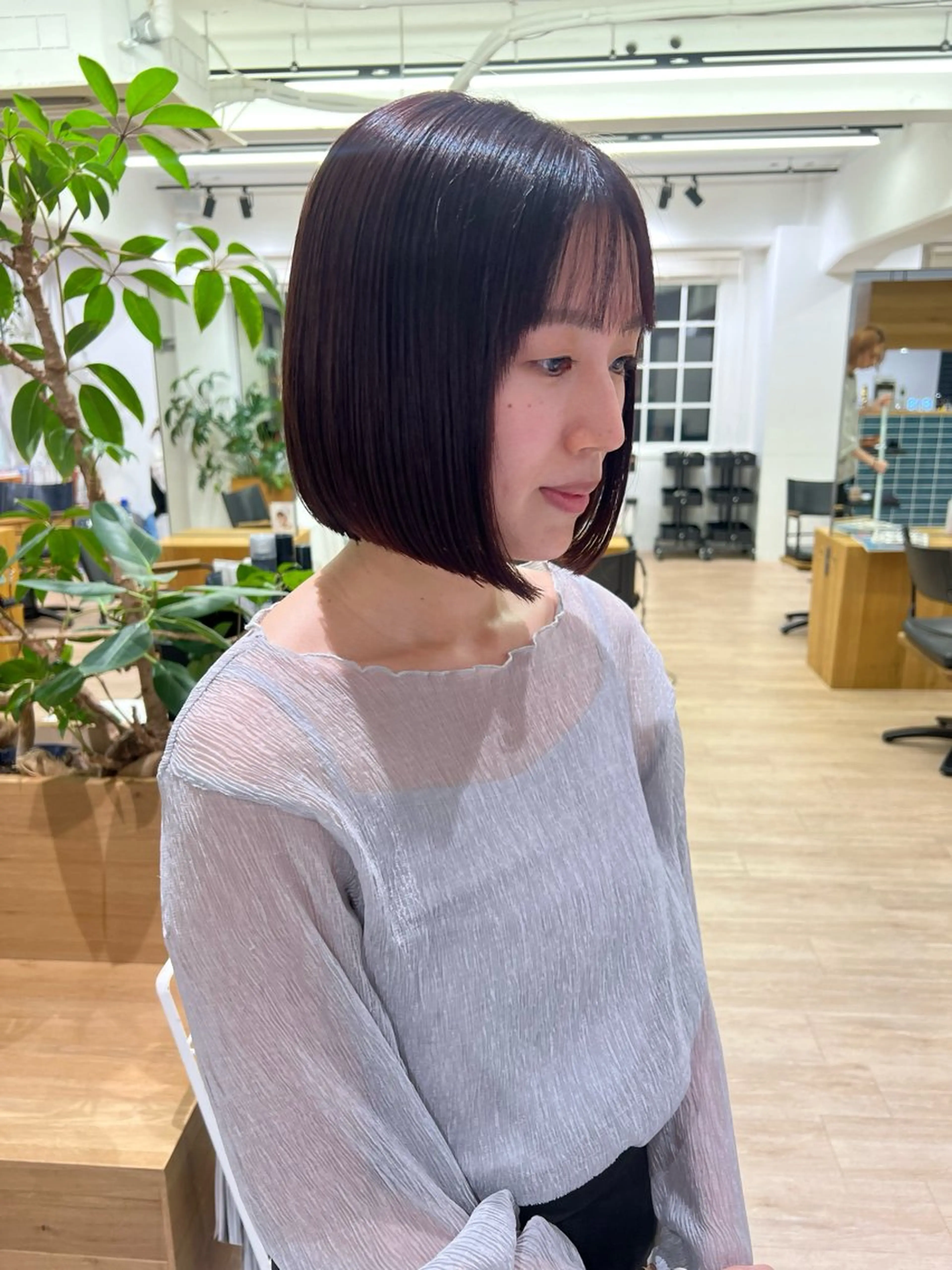 ショート カラー ブラウンカラー ピンクカラー ピンクブラウン カット ヘアカラー トリートメント 艶ベージュ/オリーブ カラー🫒airiのヘアスタイル