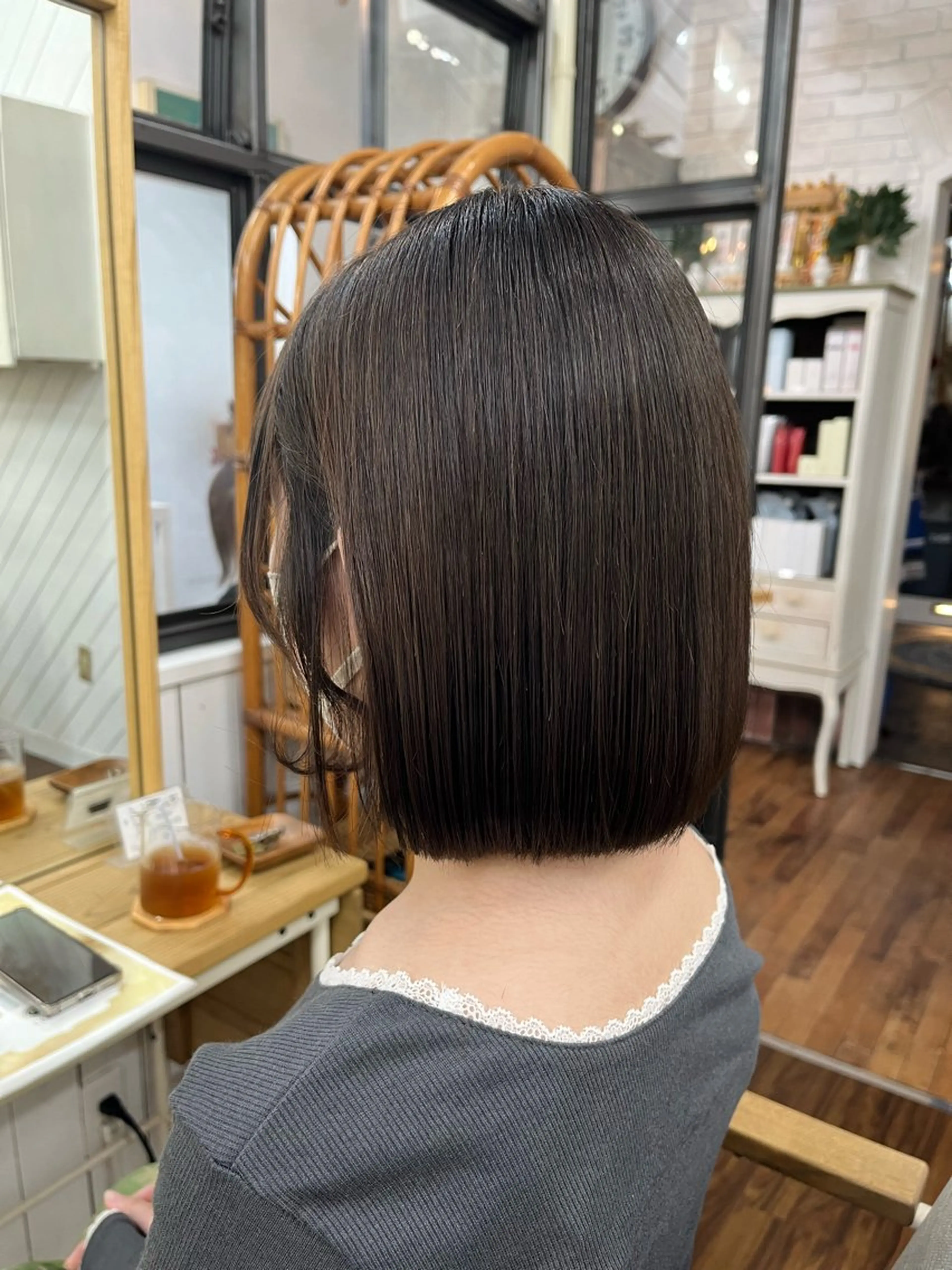 ミディアム パーマ 髪質改善 縮毛矯正 カット 縮毛矯正 YUIMARL 倉敷店🌸SAEのヘアスタイル