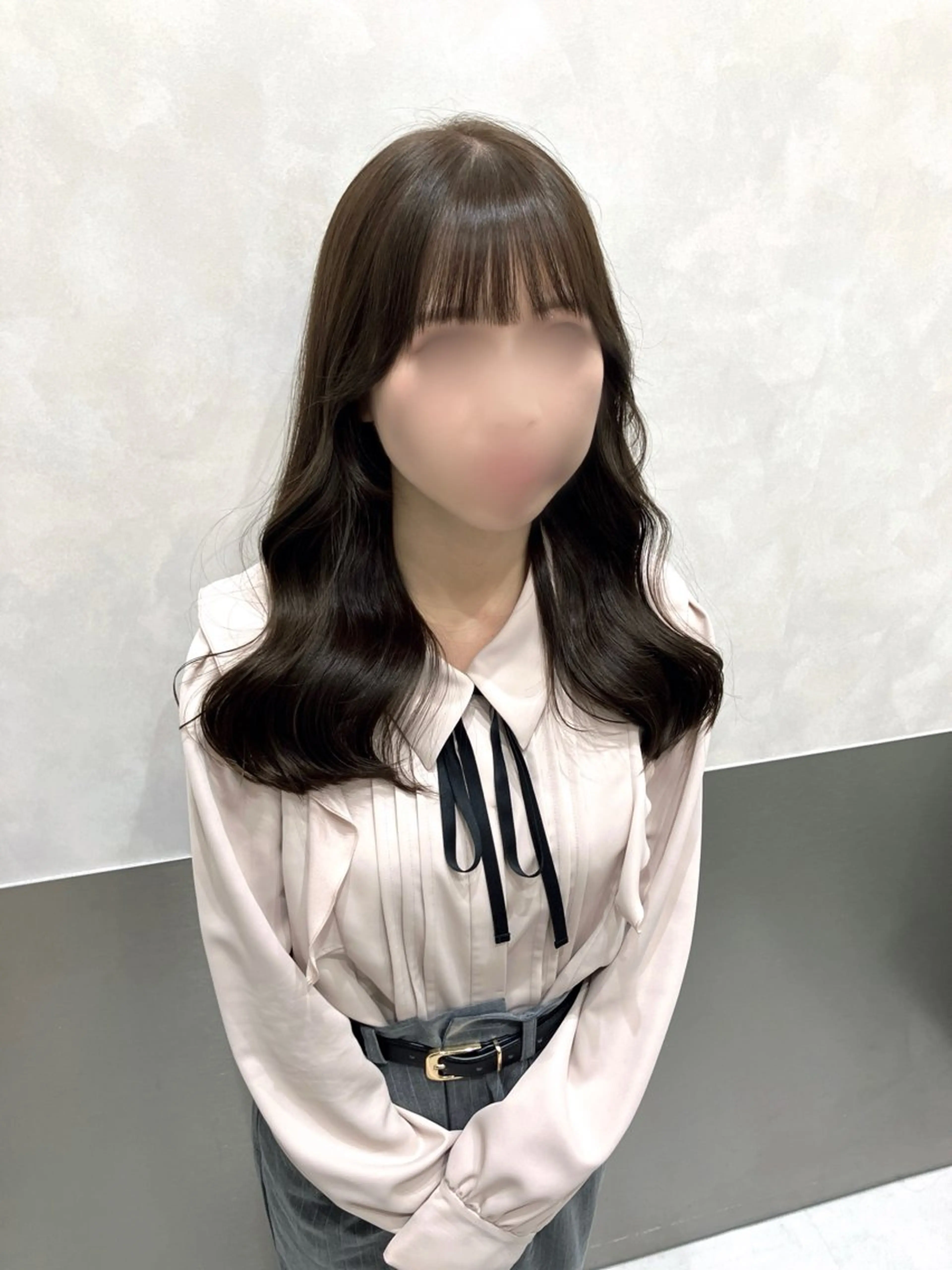 セミロング カラー カット ヘアカラー トリートメント 💖ブリーチなし透明 感💖ASAHIのヘアスタイル