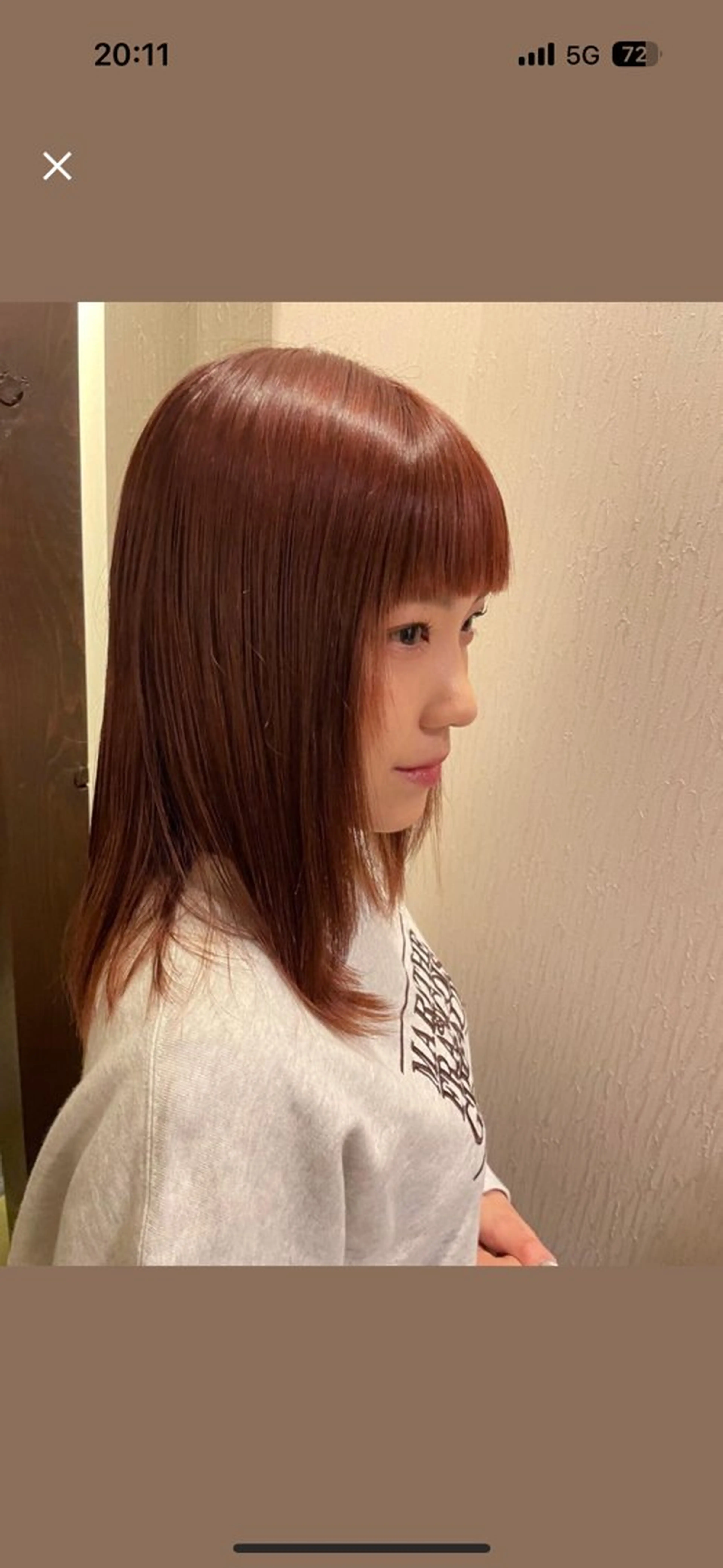 セミロング カラー ヘアカラー トリートメント ヘアーズギャラリー 山本愛華のヘアスタイル