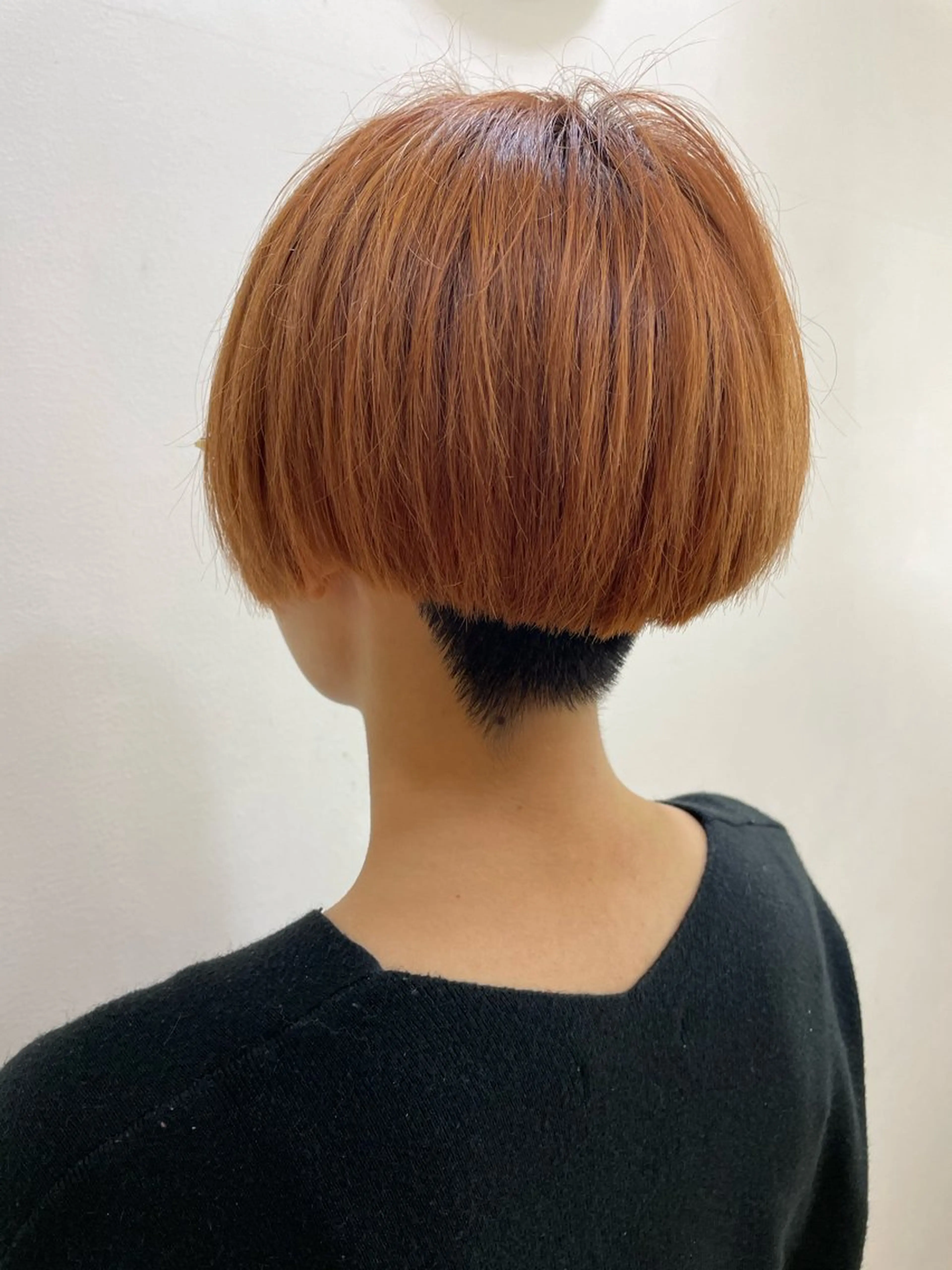 ショート カラー デザインカラー テラコッタ ショートヘア デザインカラー/ 推しの配色　肥後のヘアスタイル