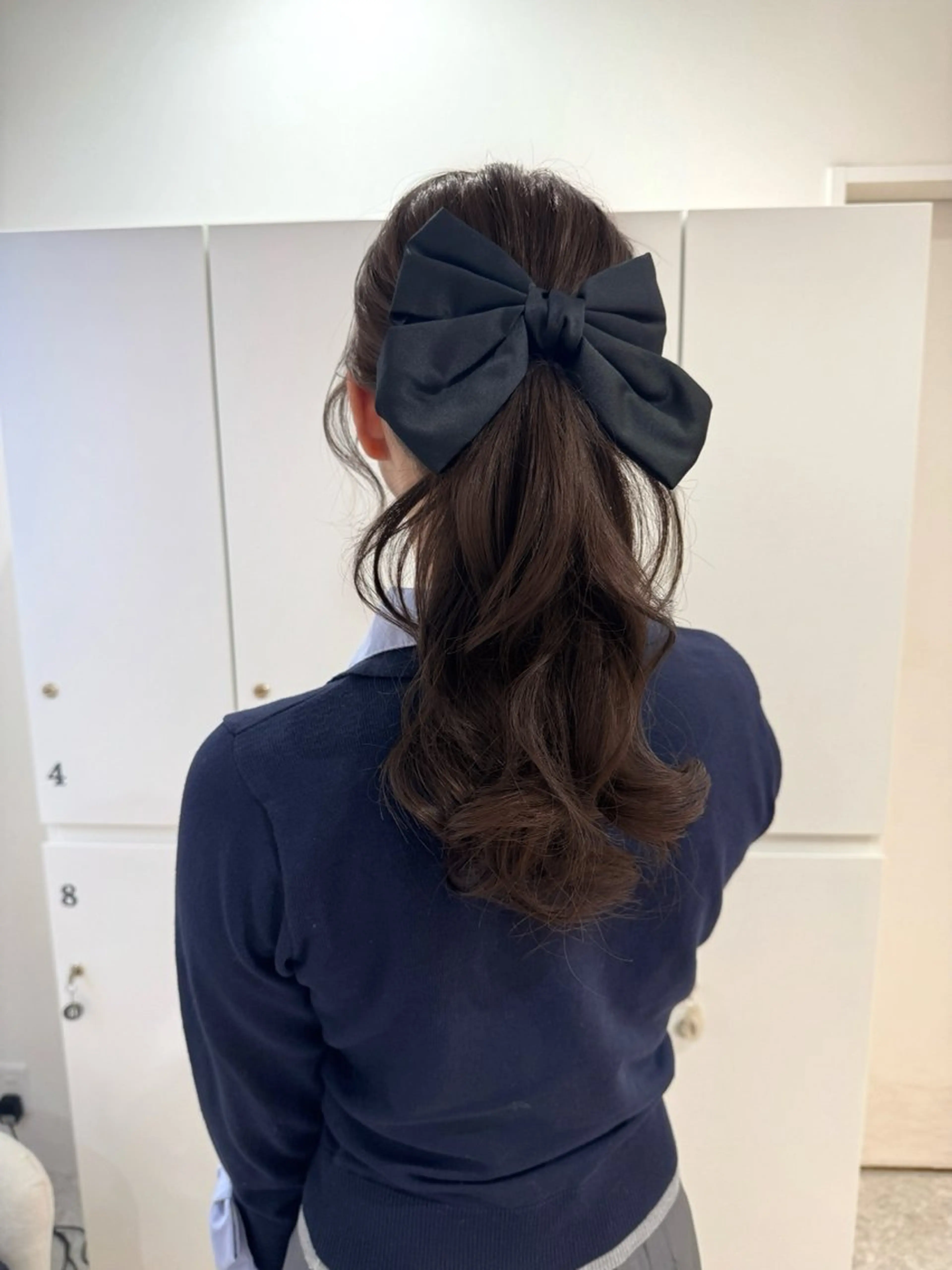 セミロング カラー ヘアアレンジ ヘアセット お呼ばれ カチモリ/はるか🎀のヘアスタイル