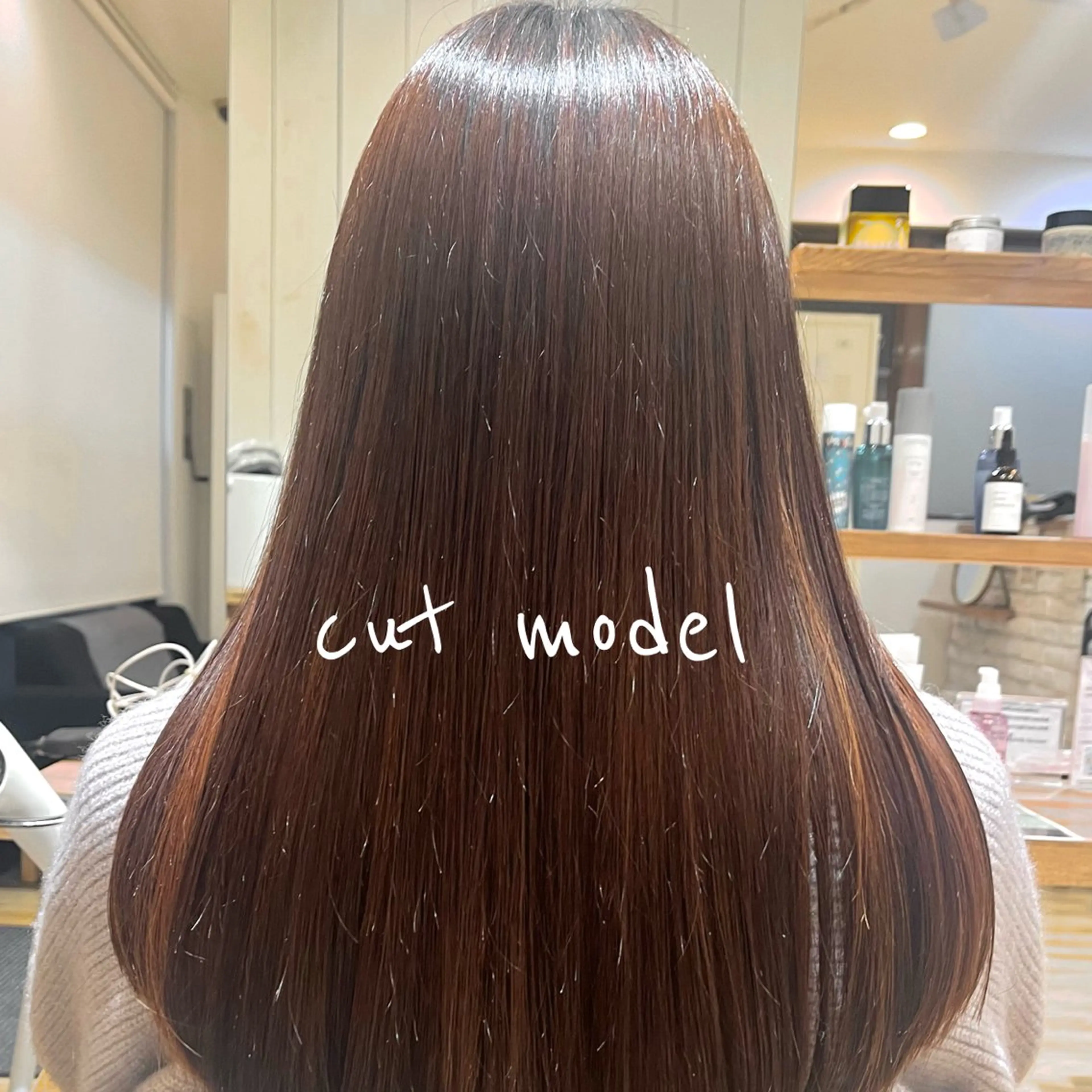 ロング カット ヘアカラー トリートメント ★韓国トレンドカット ★むなかたももかのヘアスタイル