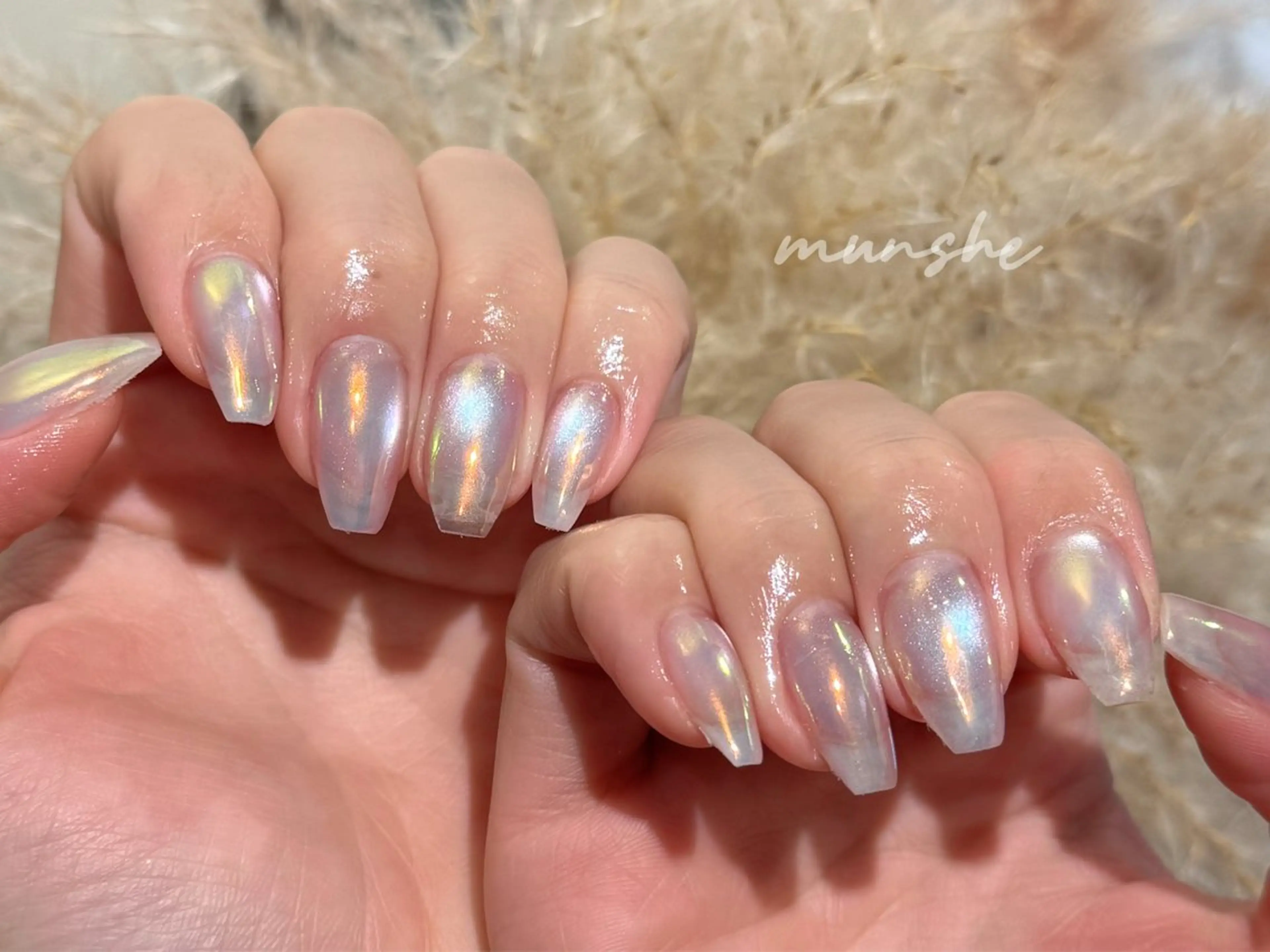 【hand】マグネット✖️オーロラネイル🌟の写真