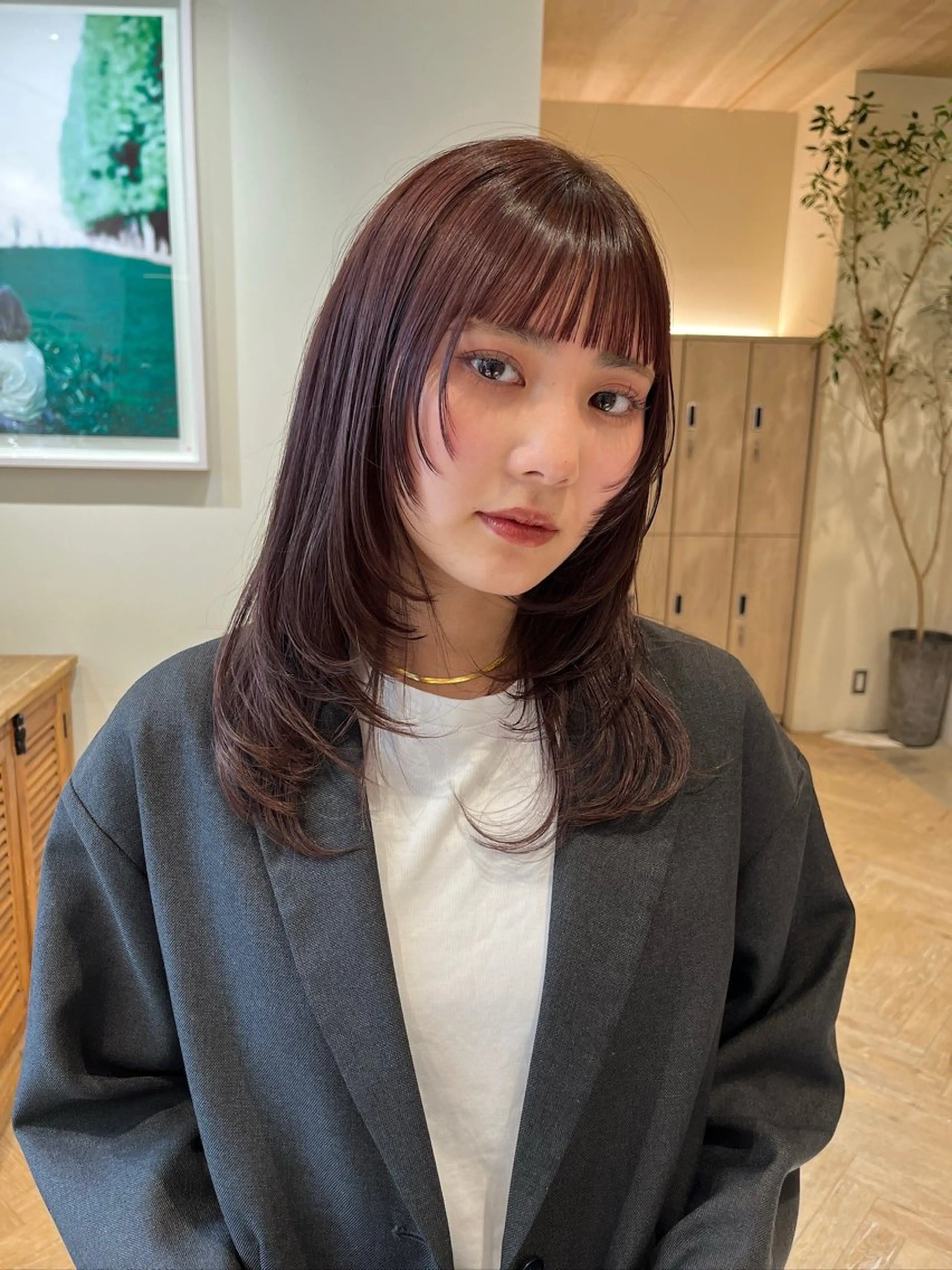 ロング かのうひなこ🌻 レイヤーカットのヘアスタイル