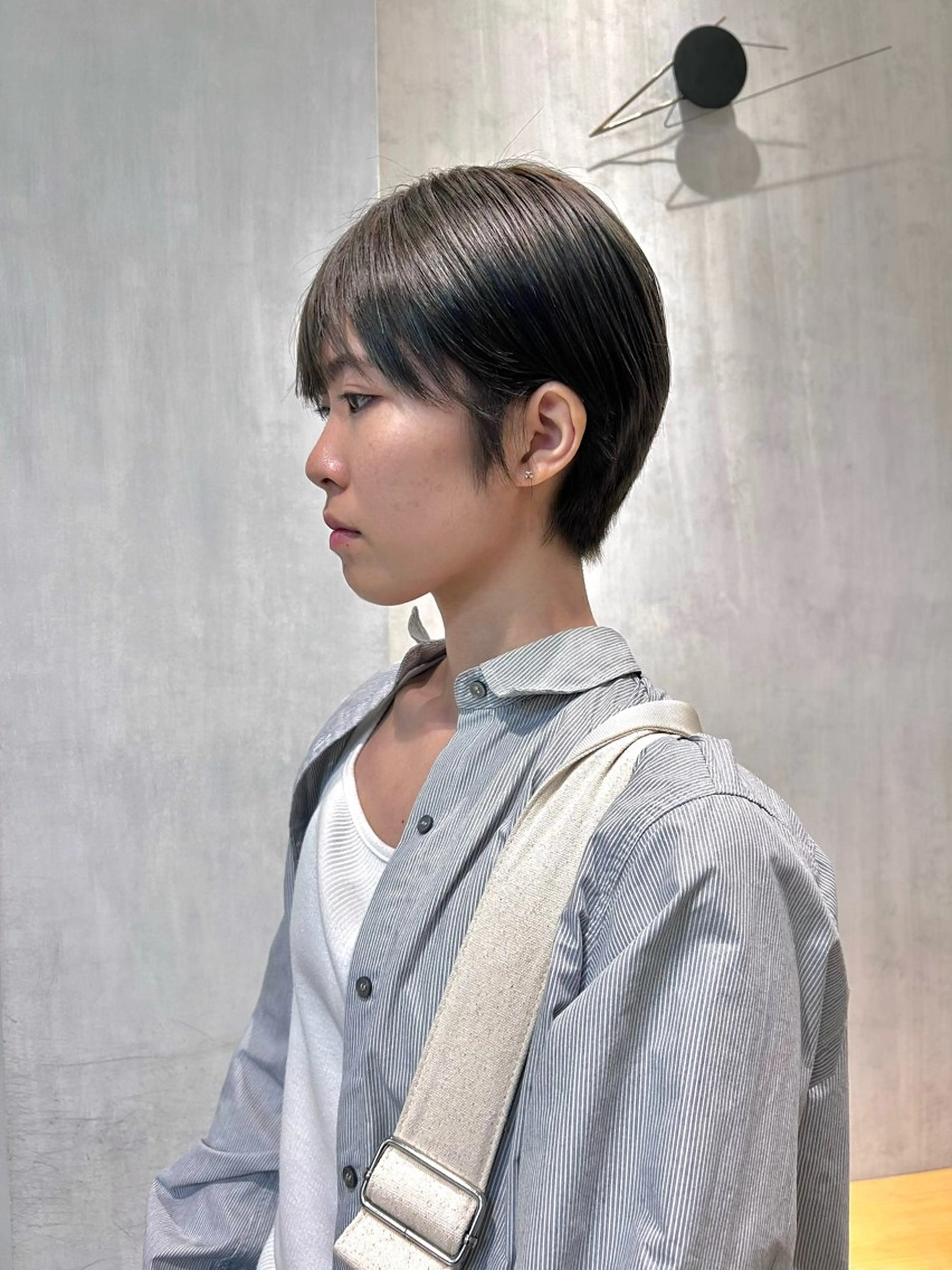 ショート ショートヘア レイヤーカット/ツヤ 縮毛矯正/アチワのヘアスタイル