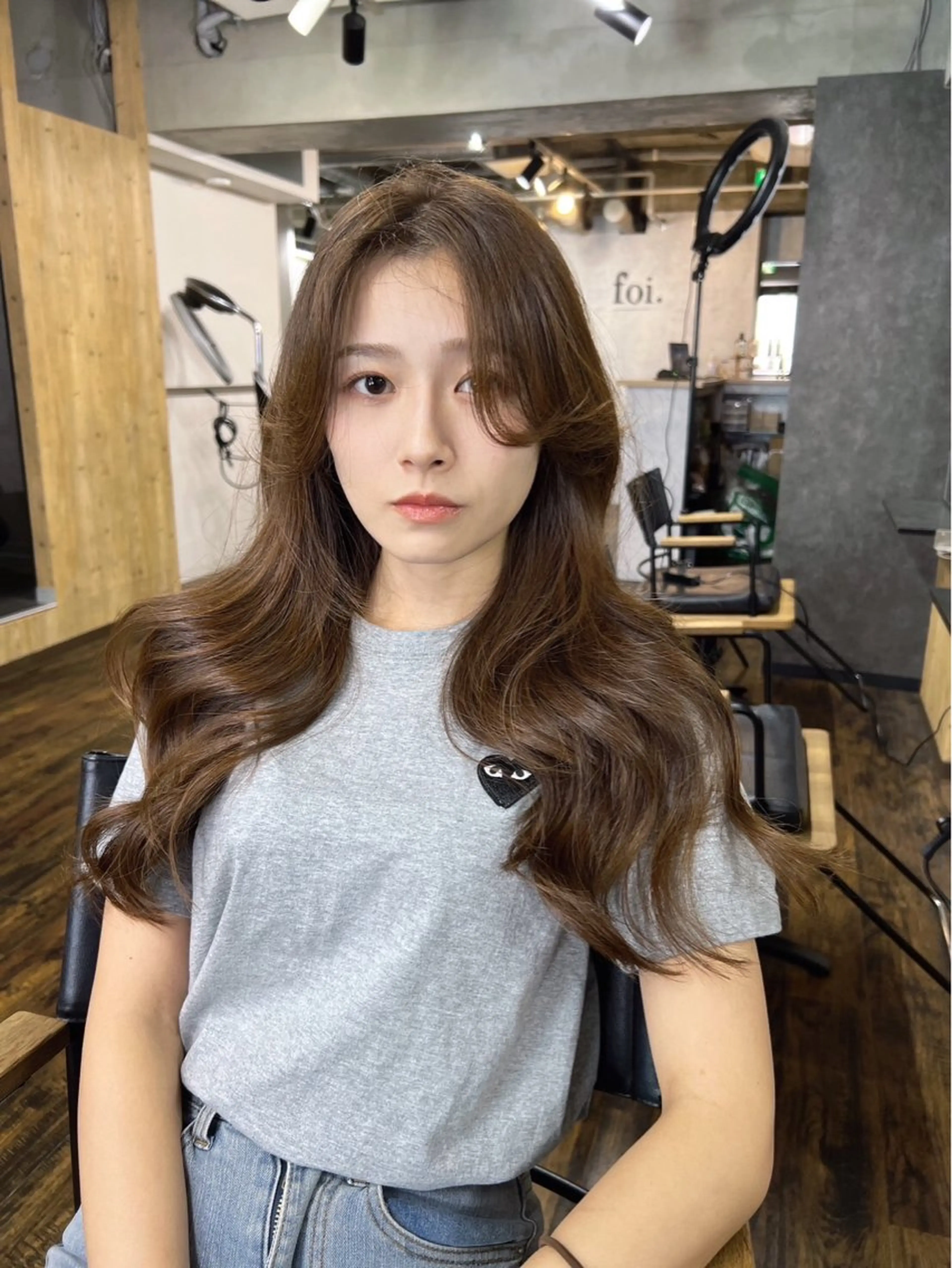 ロング カラー パーマ ヘアアレンジ 🇰🇷韓国トレンド ヘア🇰🇷高田のヘアスタイル