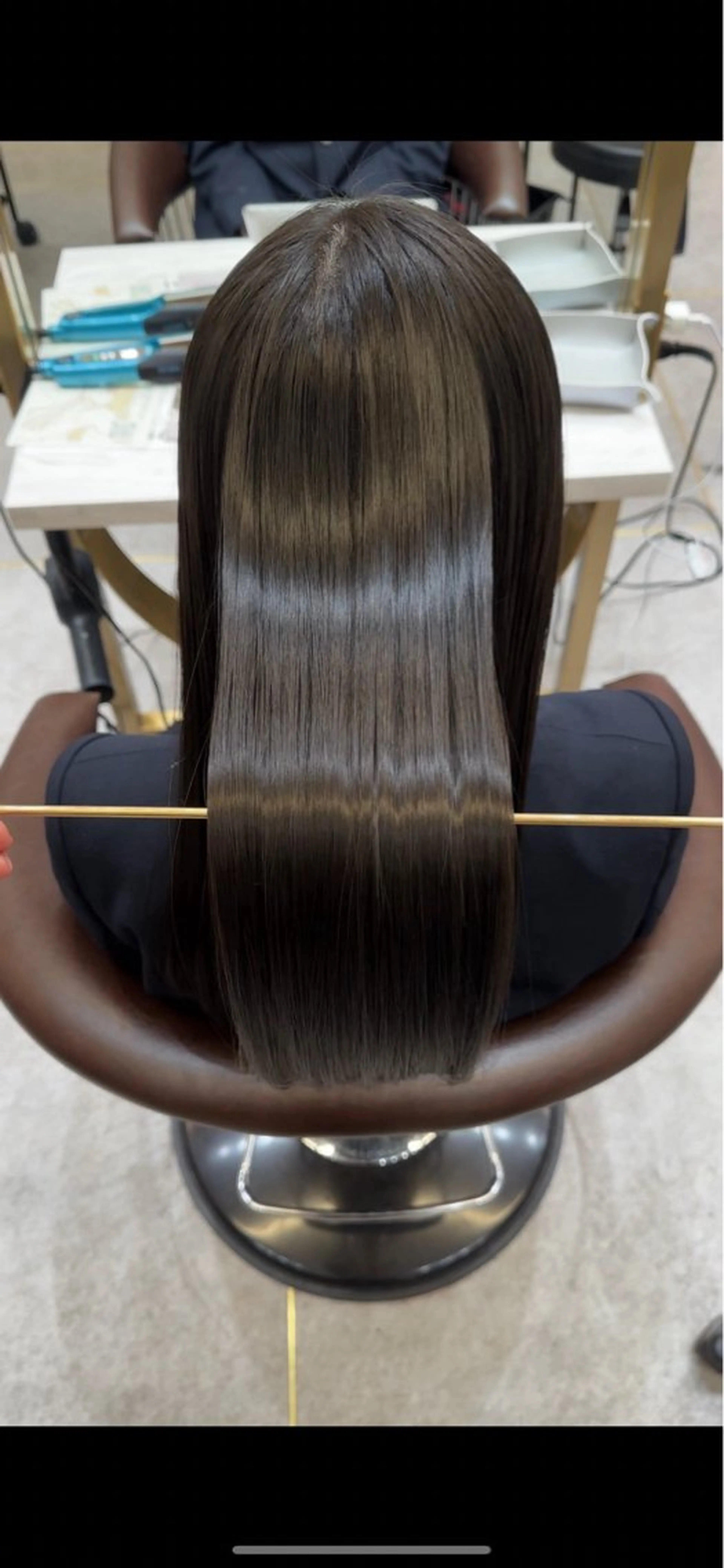 ロング カラー カット 縮毛矯正 トリートメント レイヤーダブルカラー KYON店長のヘアスタイル