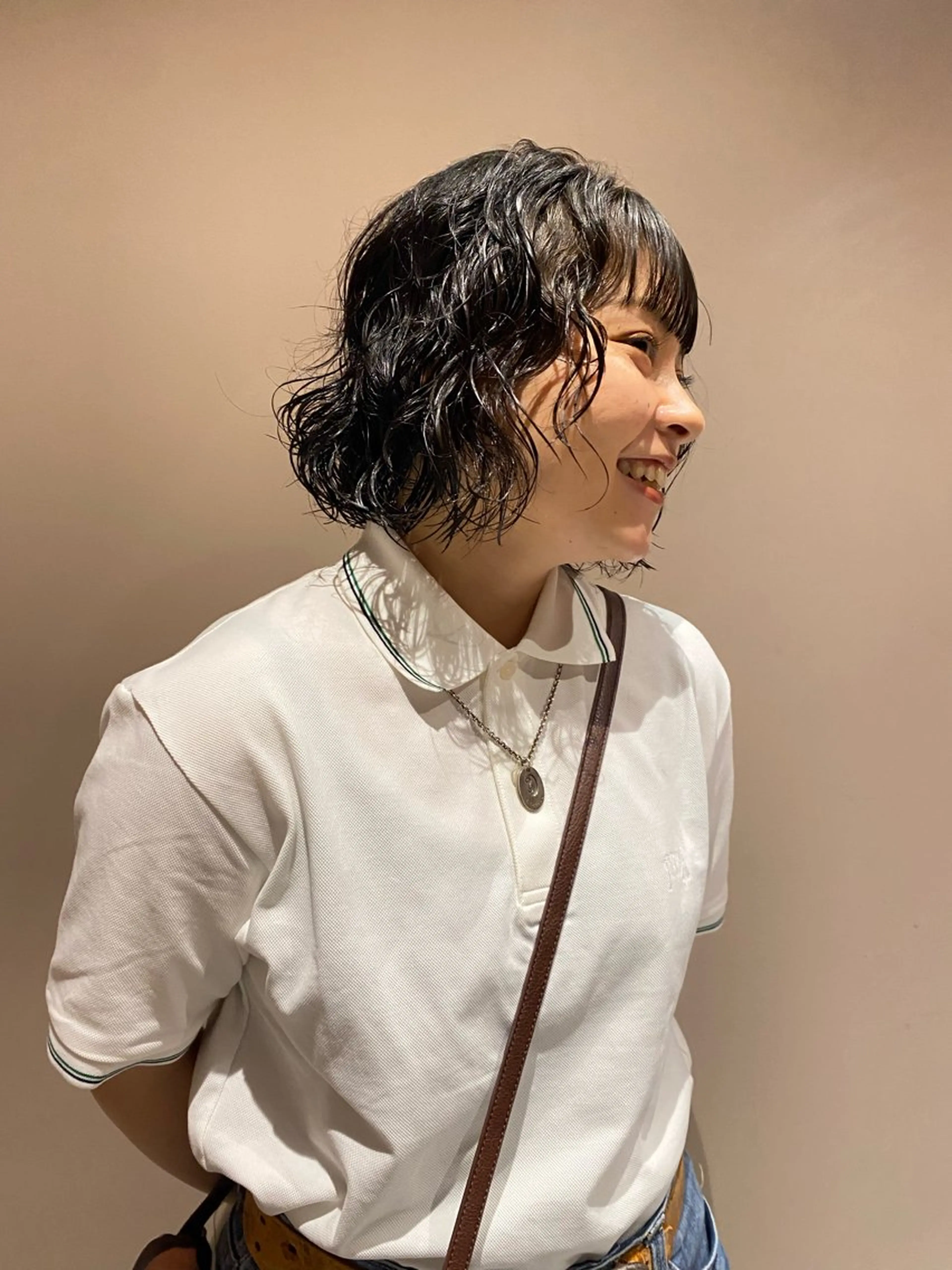 ショート パーマ ショートボブ ボブ ショートヘア HISTORY 元住吉 美容室 髪質改善/縮毛矯正/オーガニックカラー/個室サロン/ヘアサロン所属・ナツオ/ レイヤーカットのヘアスタイル