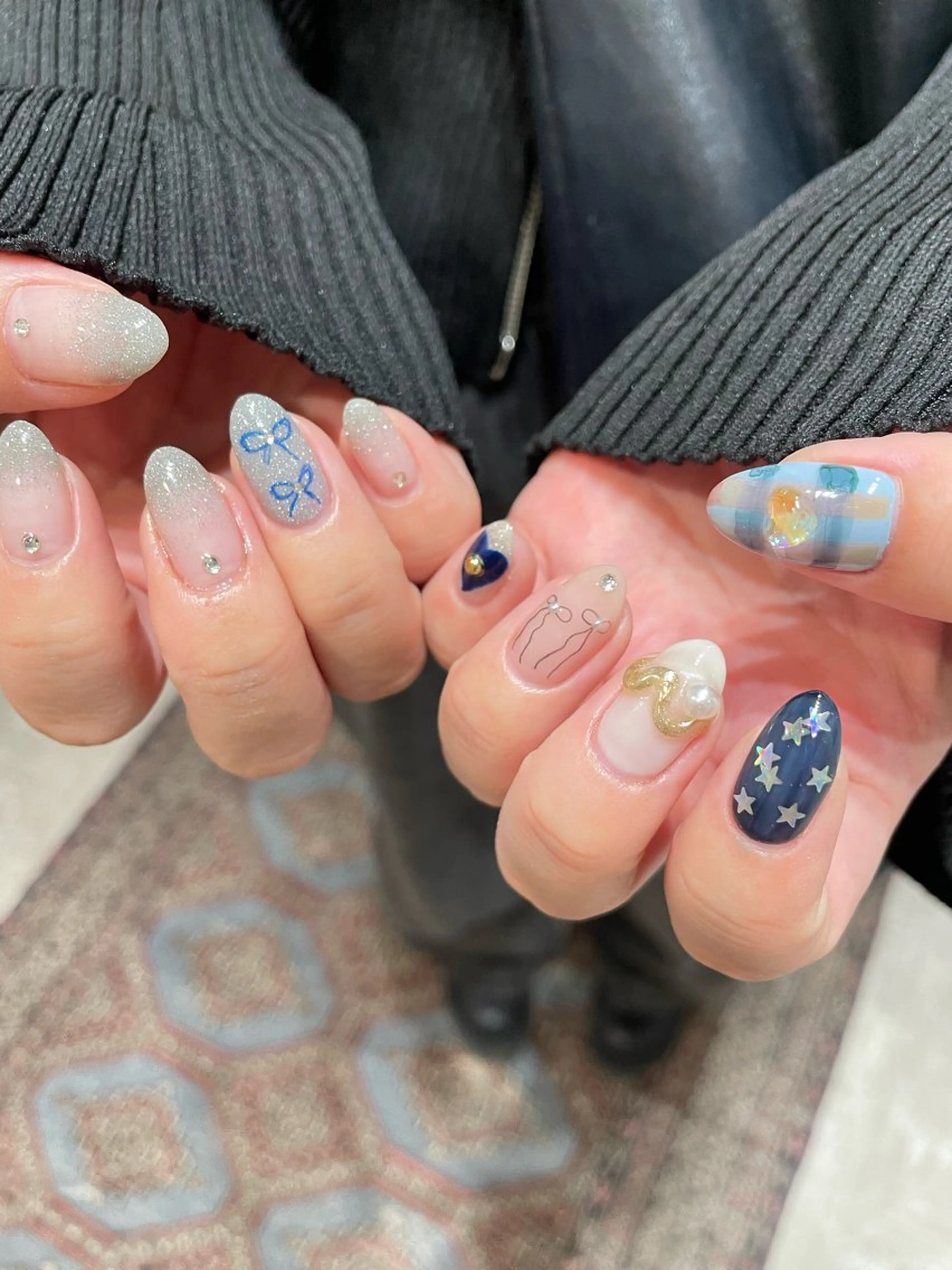 ネイル ハンドネイル Cleo 名古屋駅店 🖤Seraのネイルデザイン