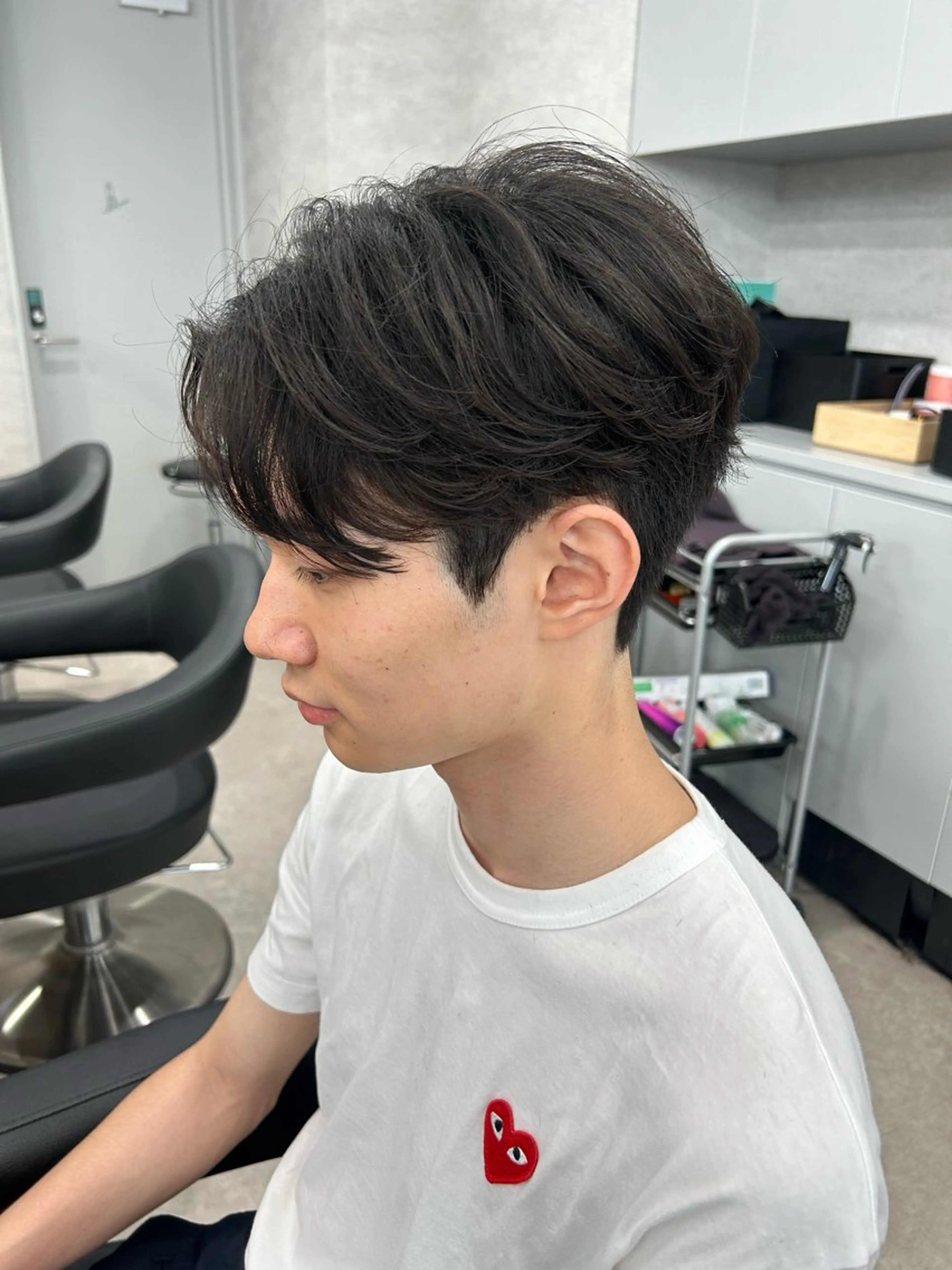 ショート パーマ メンズ メンズパーマ ニュアンスパーマ 🐺森 雄飛/メンズ 韓国ヘアのヘアスタイル