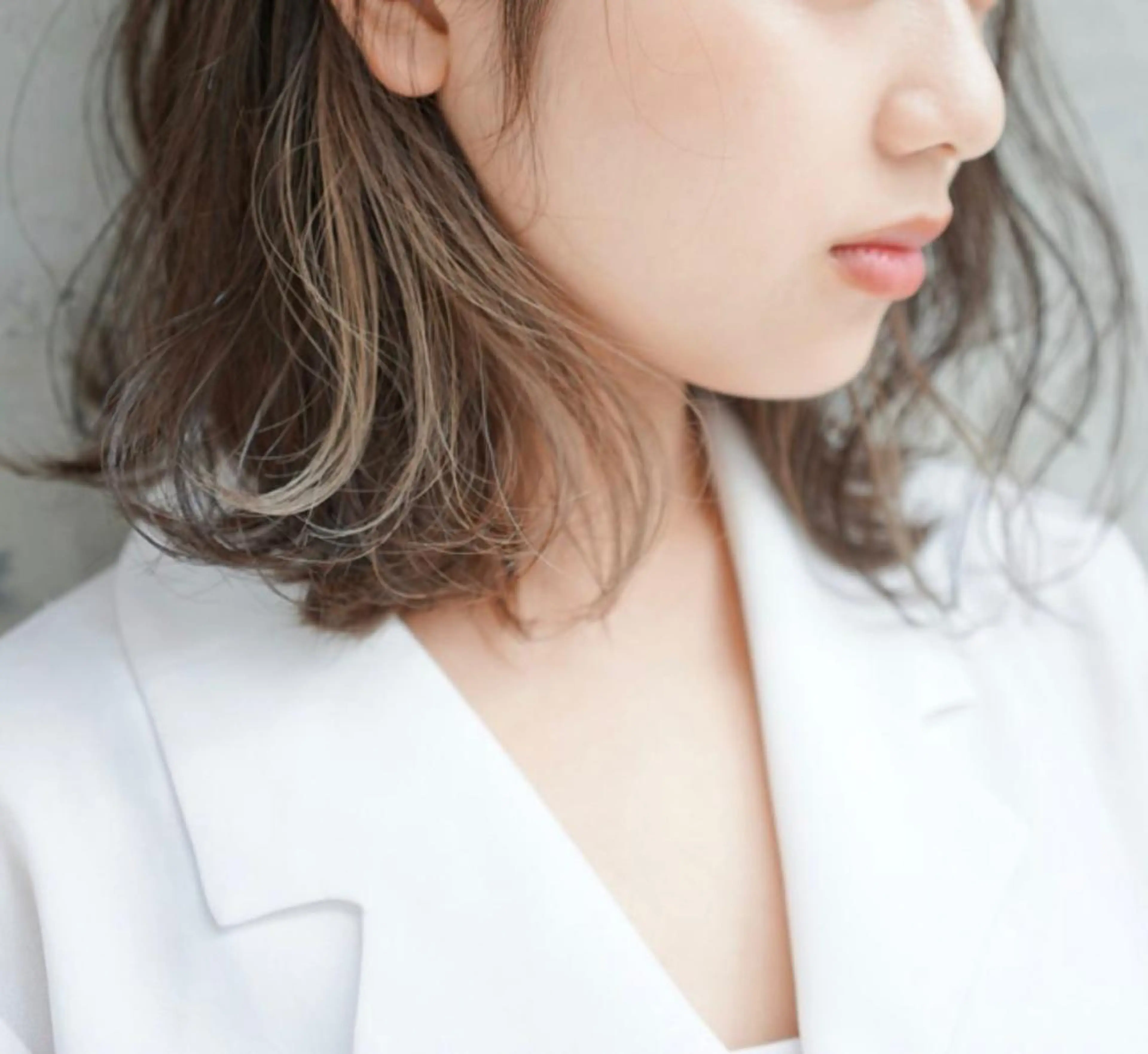 ミディアム メンズ／パーマ ／レディース髪質改善のヘアスタイル