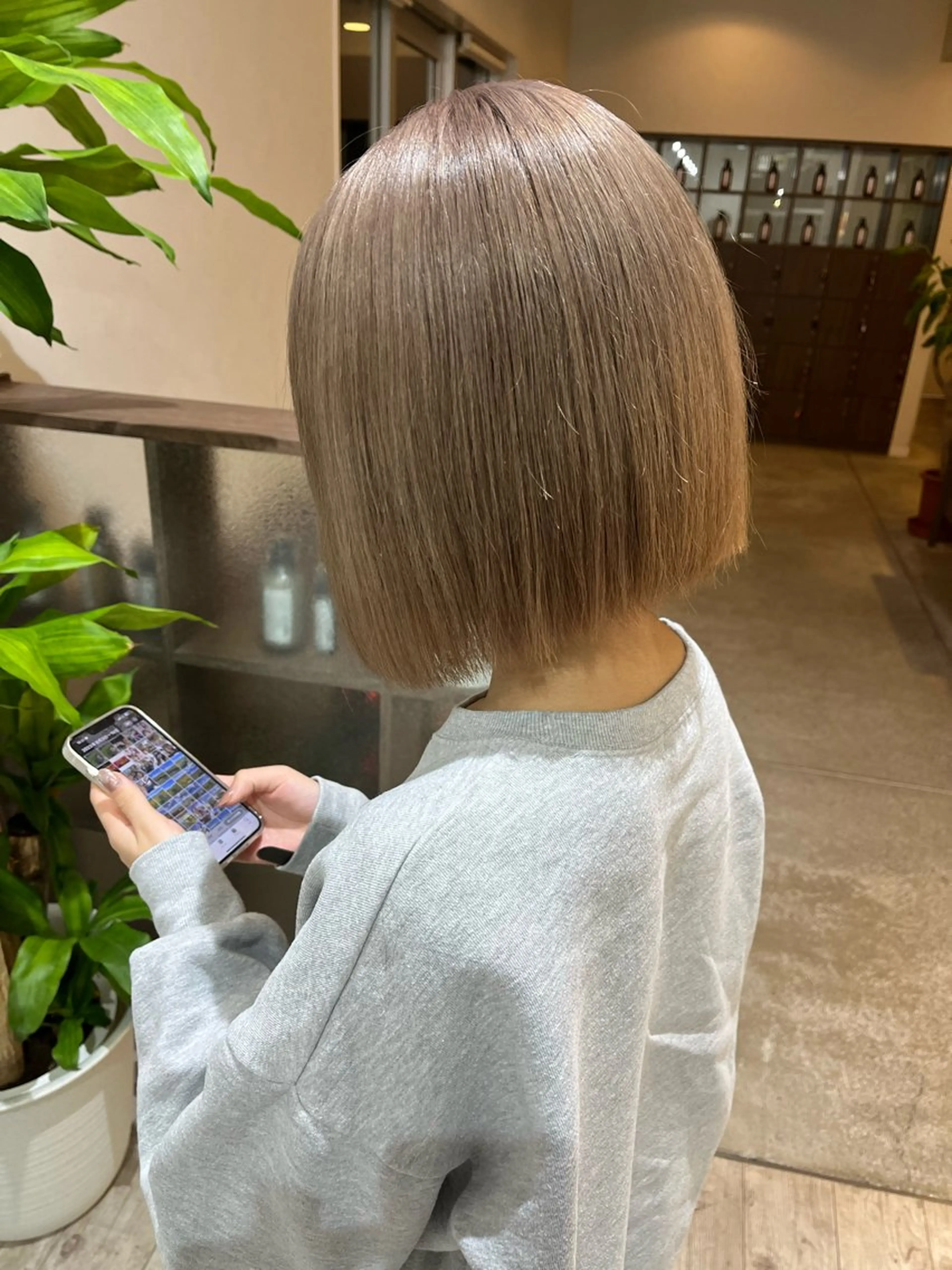 ミディアム カラー カット ヘアカラー トリートメント ブリーチ⏳艶カラー Natsukiのヘアスタイル