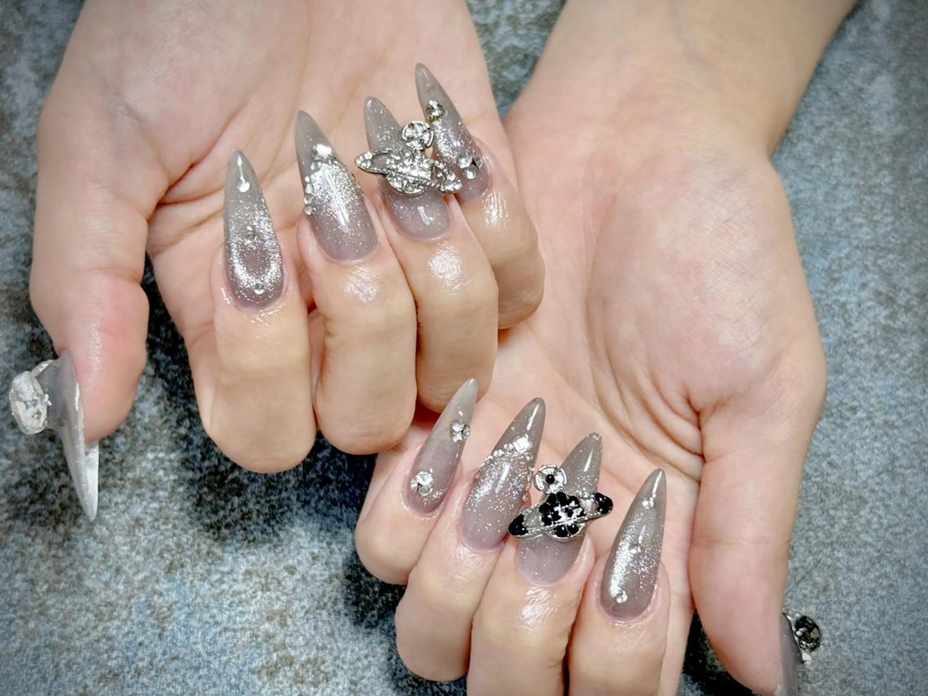 ネイル チークネイル 長さ出し フレンチネイル ジェルネイル 韓国ネイル ハンドネイル マ ルのネイルデザイン