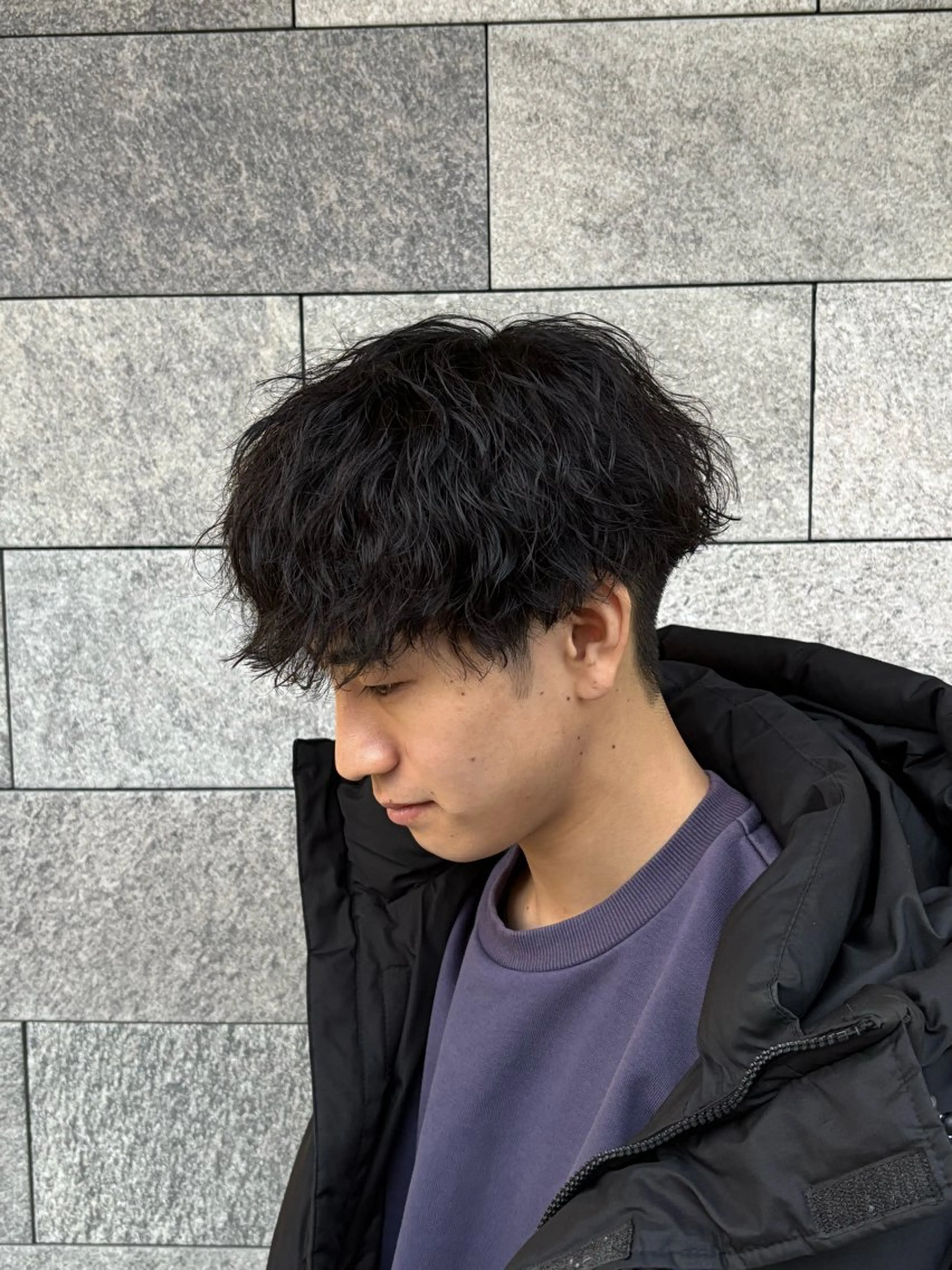 ショート パーマ メンズ マッシュ メンズパーマ ツイストスパイラルパーマ 刈り上げ スパイラルパーマ カット パーマ トリートメント BLANCHE 南行徳店【ブランシュ】所属・下村 琉弥のヘアスタイル