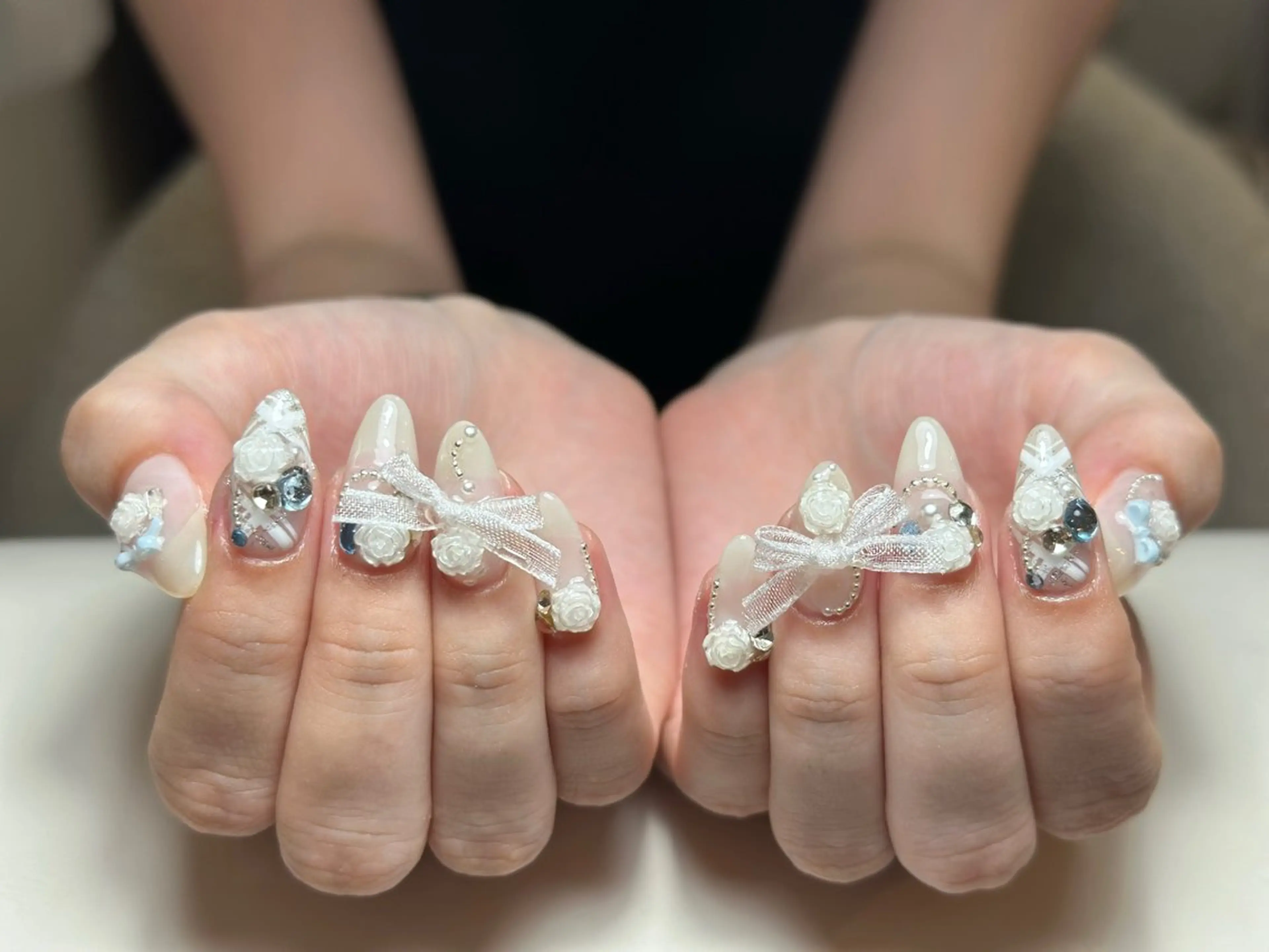 ネイル アートネイル 成人式 ジェルネイル ニュアンスネイル 夏ネイル ハンドネイル Nienail_ Luxeのネイルデザイン