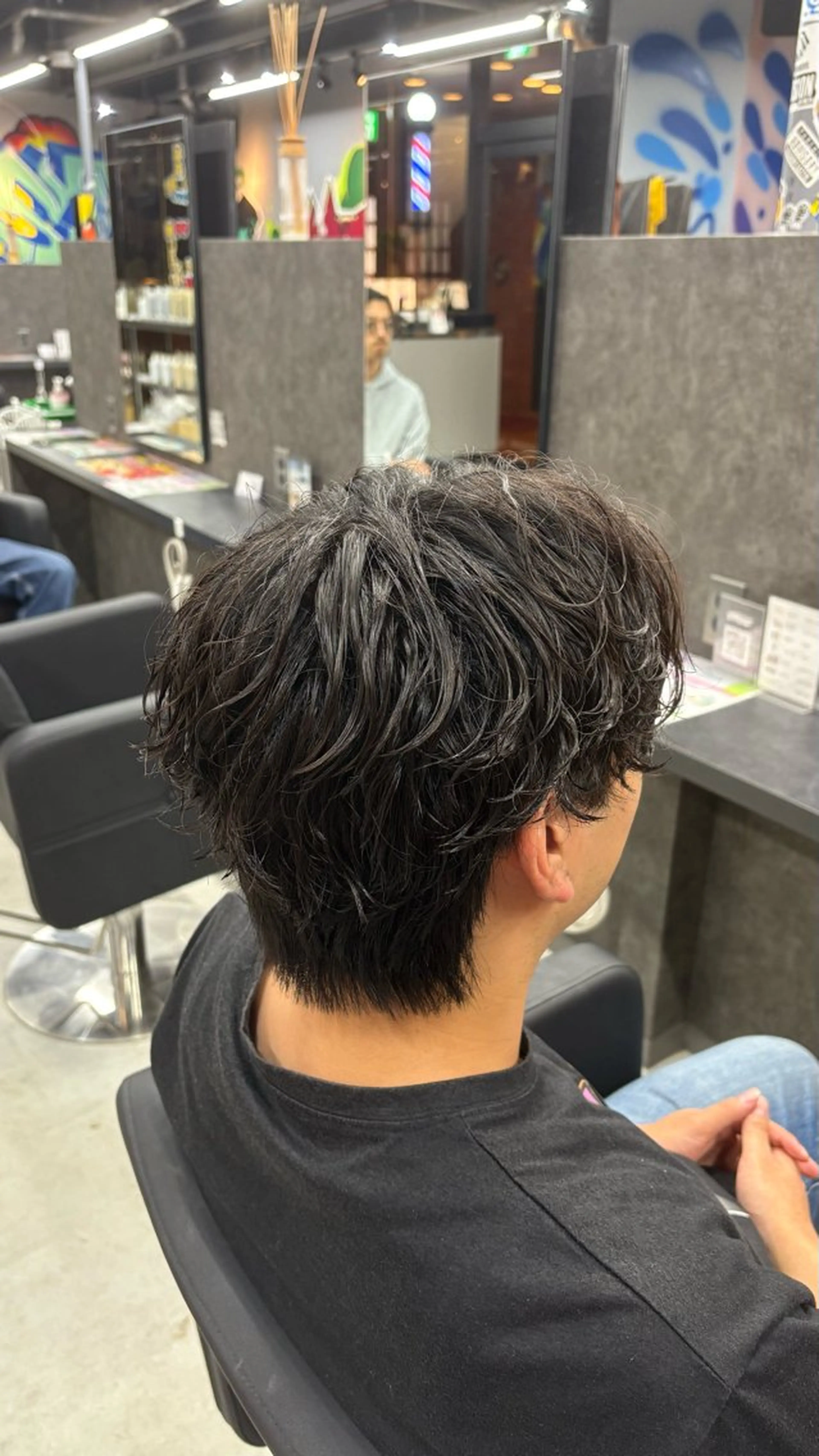 ミディアム ミディアムパーマ 永倉 迅人 /メンズカットパーマのヘアスタイル