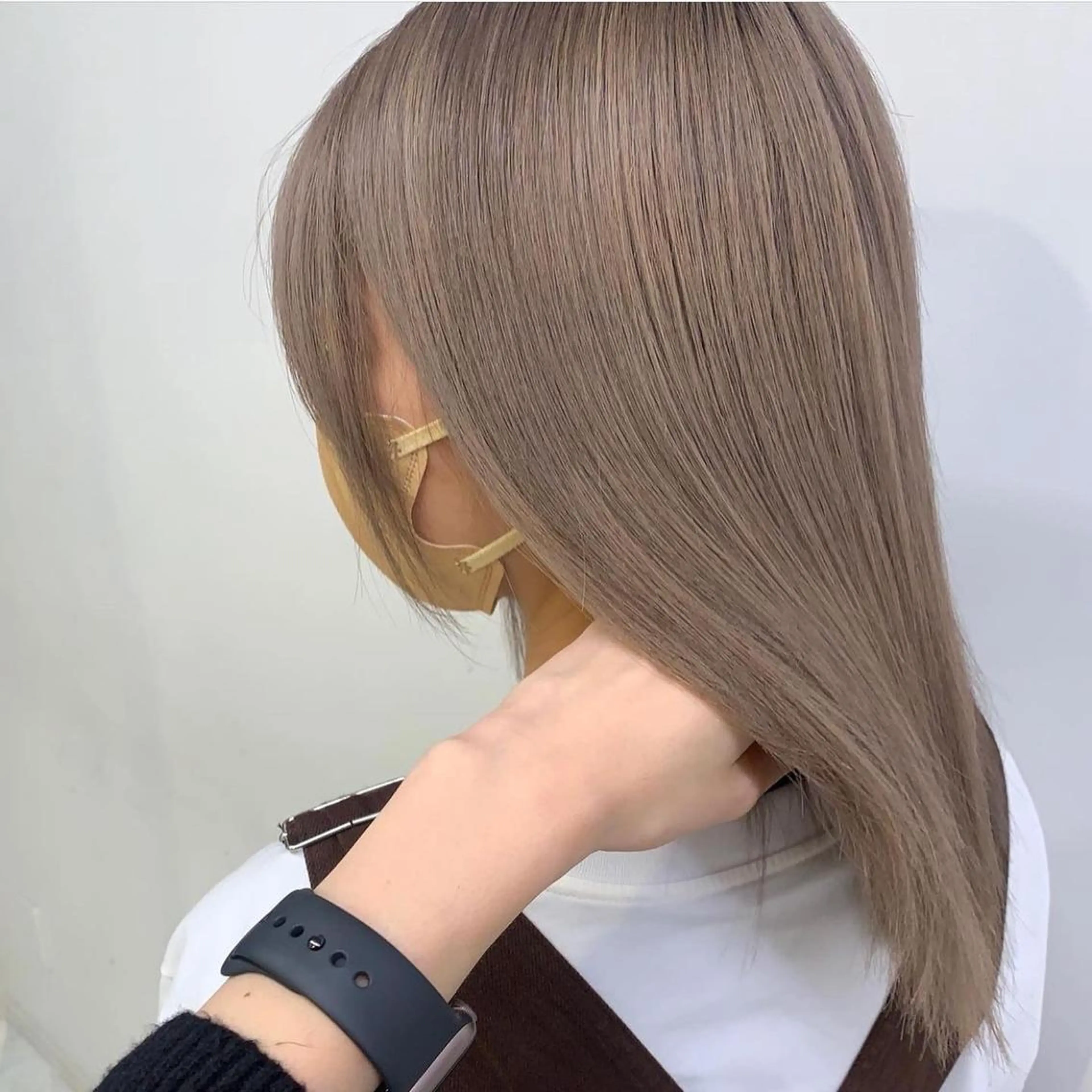 《💭💞インスタからの方はこちら💞💭》【人気のラテ色に✨】ダブルカラー(ブリーチ+カラー)ケアブリーチ使用!!の写真