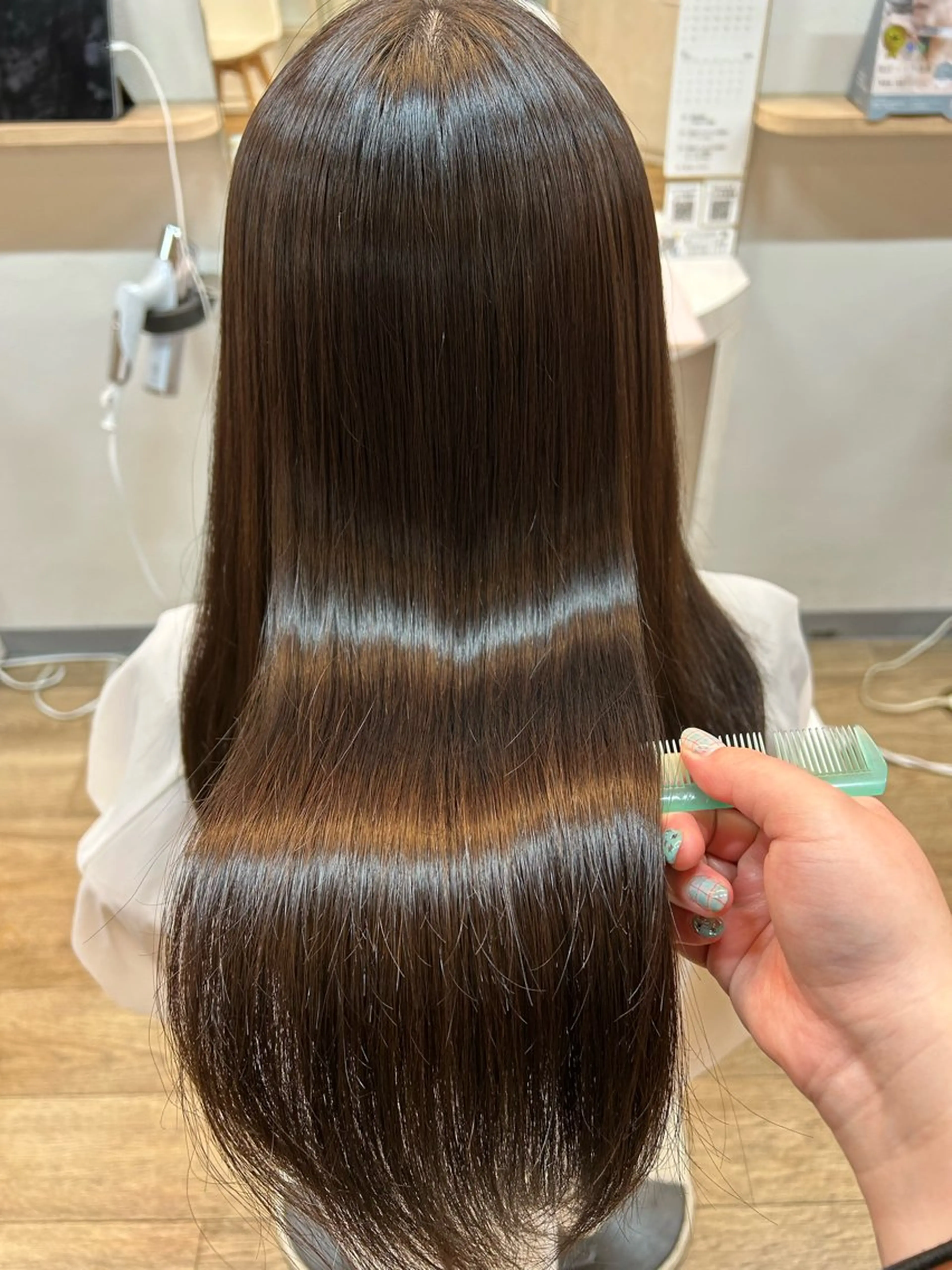 ロング ヘアカラー トリートメント な おのヘアスタイル