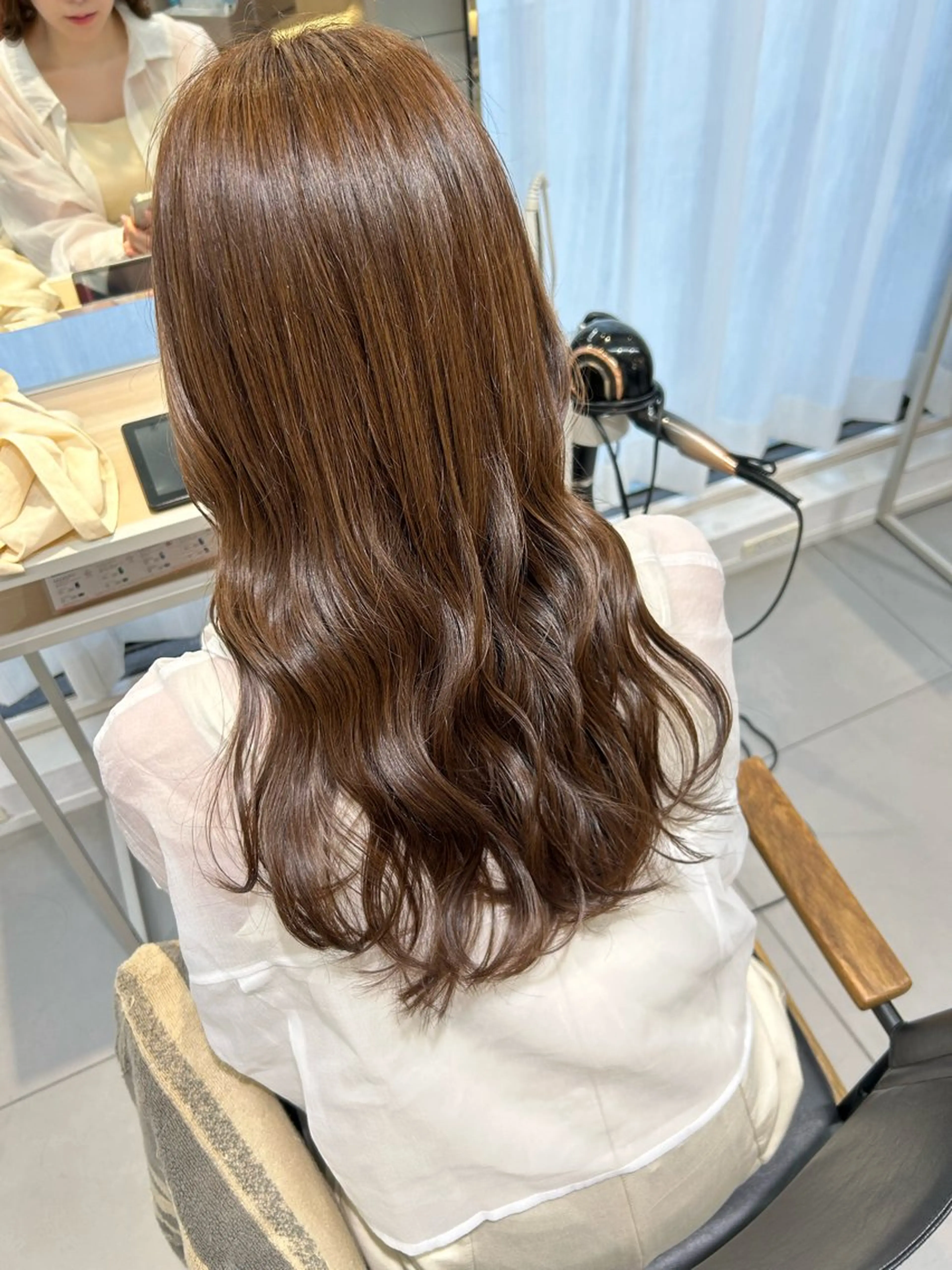 セミロング カラー ベージュカラー 透明感カラー ヘアカラー トリートメント 池袋/レイヤー/ 顔まわり/taigaのヘアスタイル