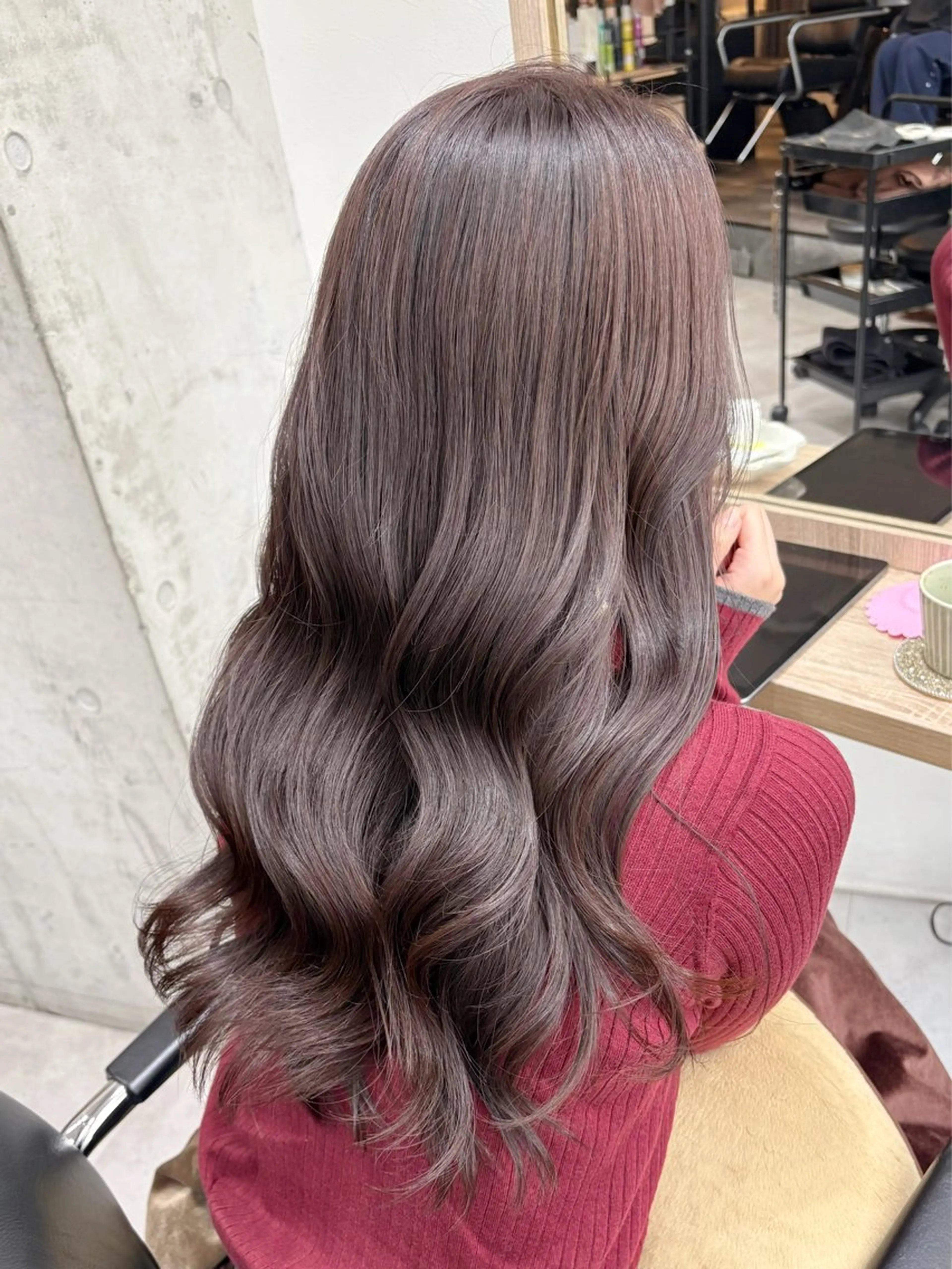 ロング カラー うる艶カラー/恵比寿 ベージュ/丸山陽平のヘアスタイル