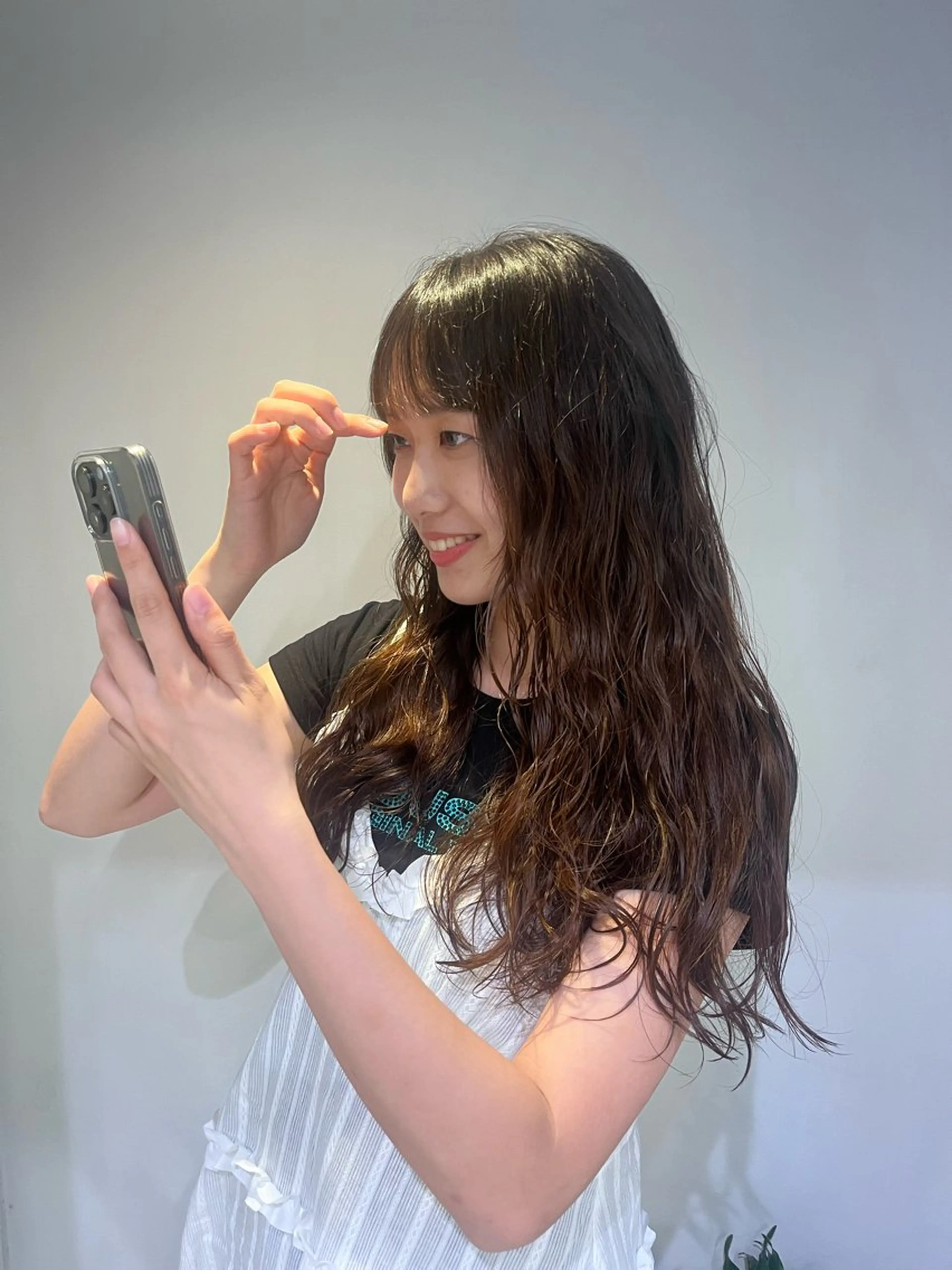 ロング パーマ -みつま はるな-のヘアスタイル