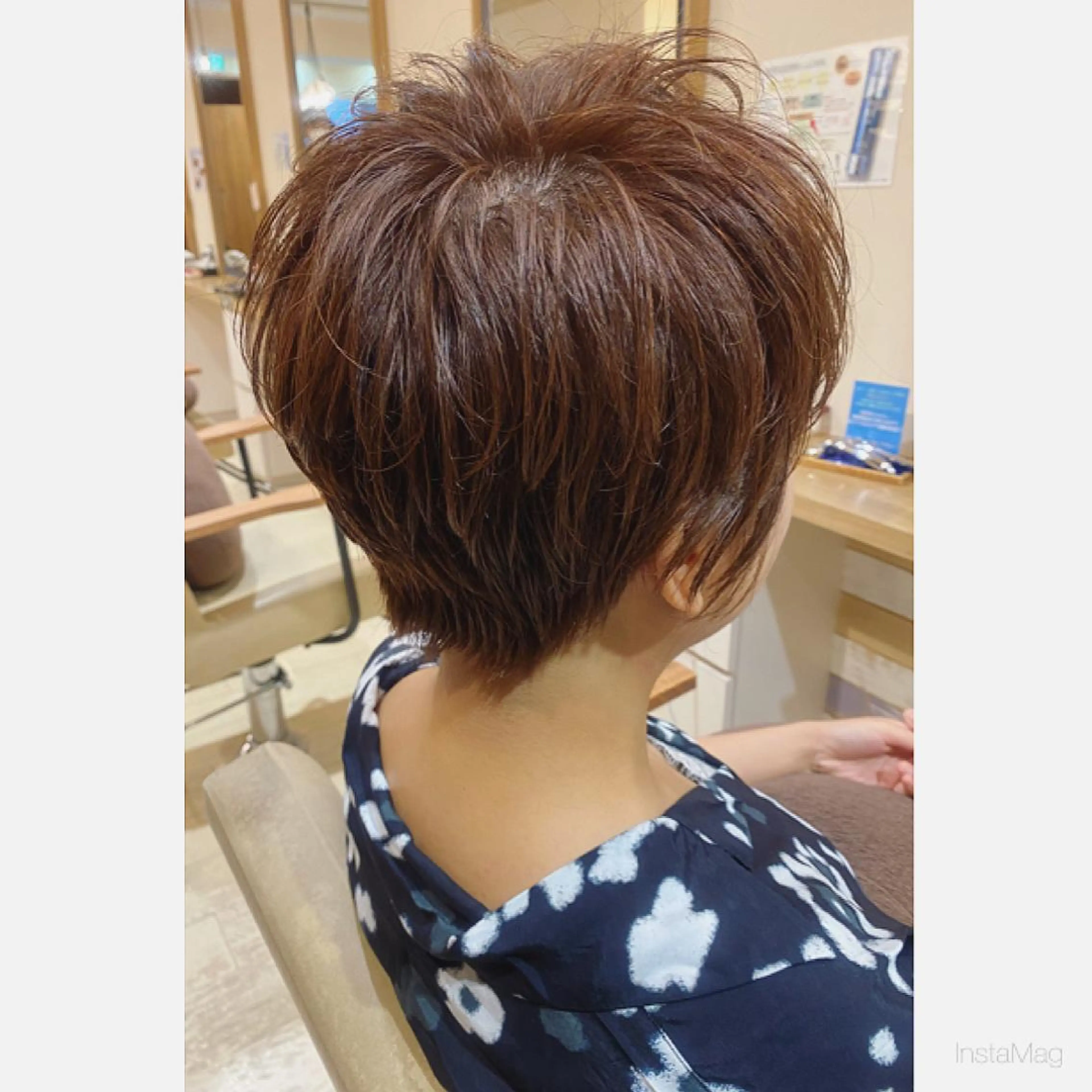 ショート カラー ベリーショート ショートヘア カット ヘアカラー 岩間 香純のヘアスタイル