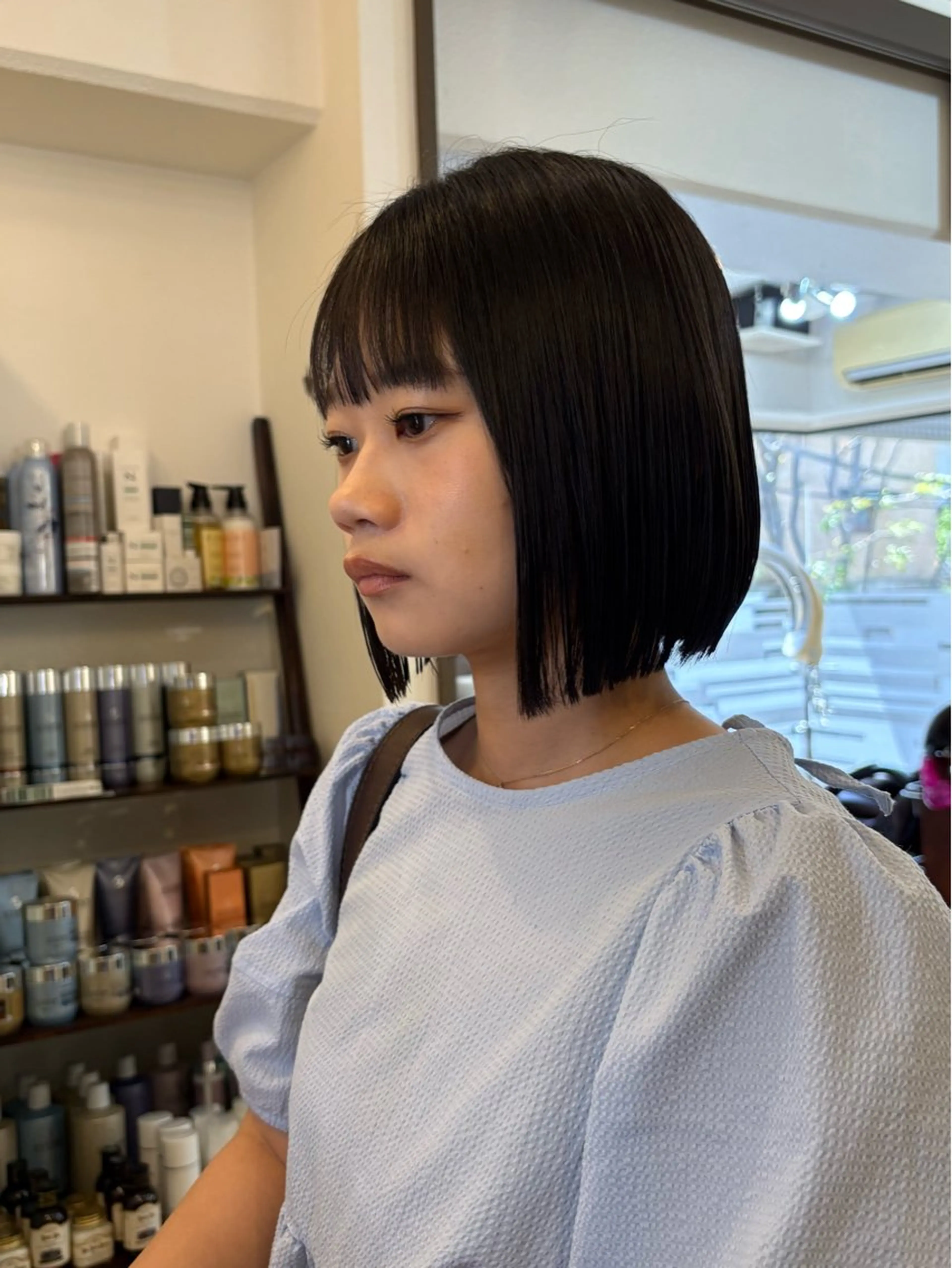 ミディアム ボブ カット ☘️ボブ、レイヤー お任せを♪☘️宇梶のヘアスタイル