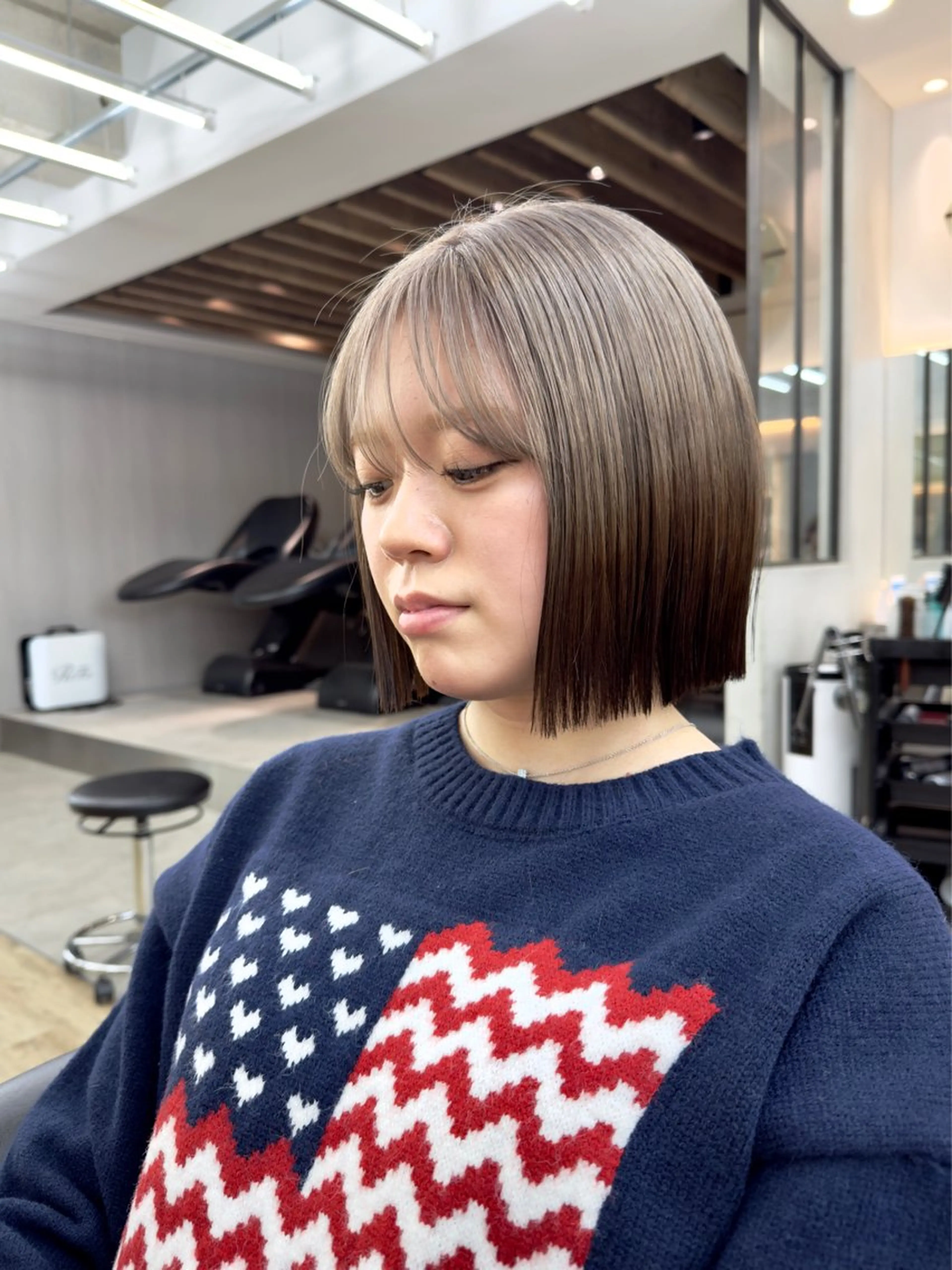 ショート カット ヘアカラー トリートメント ♥️ブリーチ/ボブ/ レイヤー♥️maiのヘアスタイル