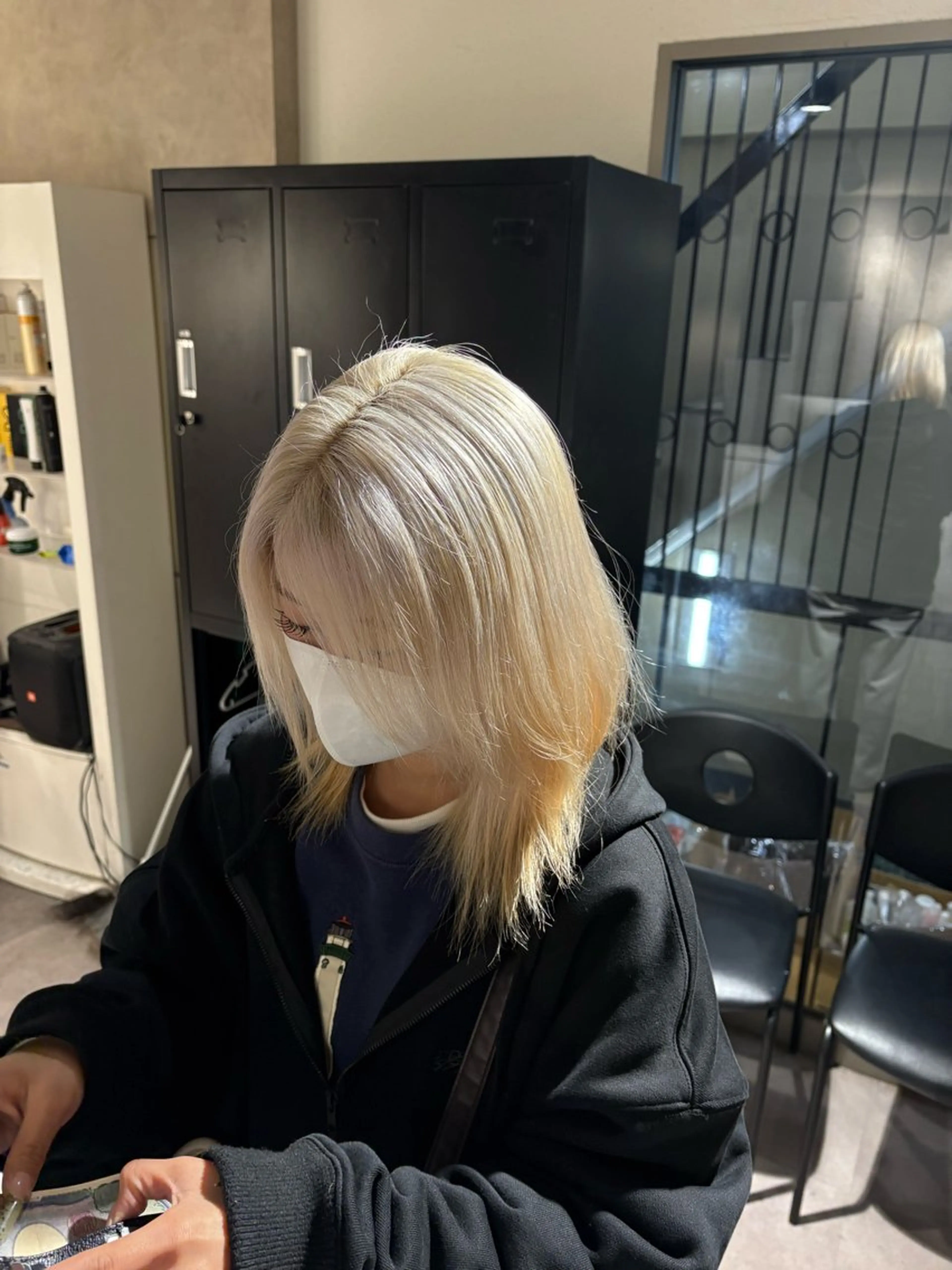 カラー ヘアカラー ヘアセット Seleneコウキ ブリーチ/ハイトーンのヘアスタイル