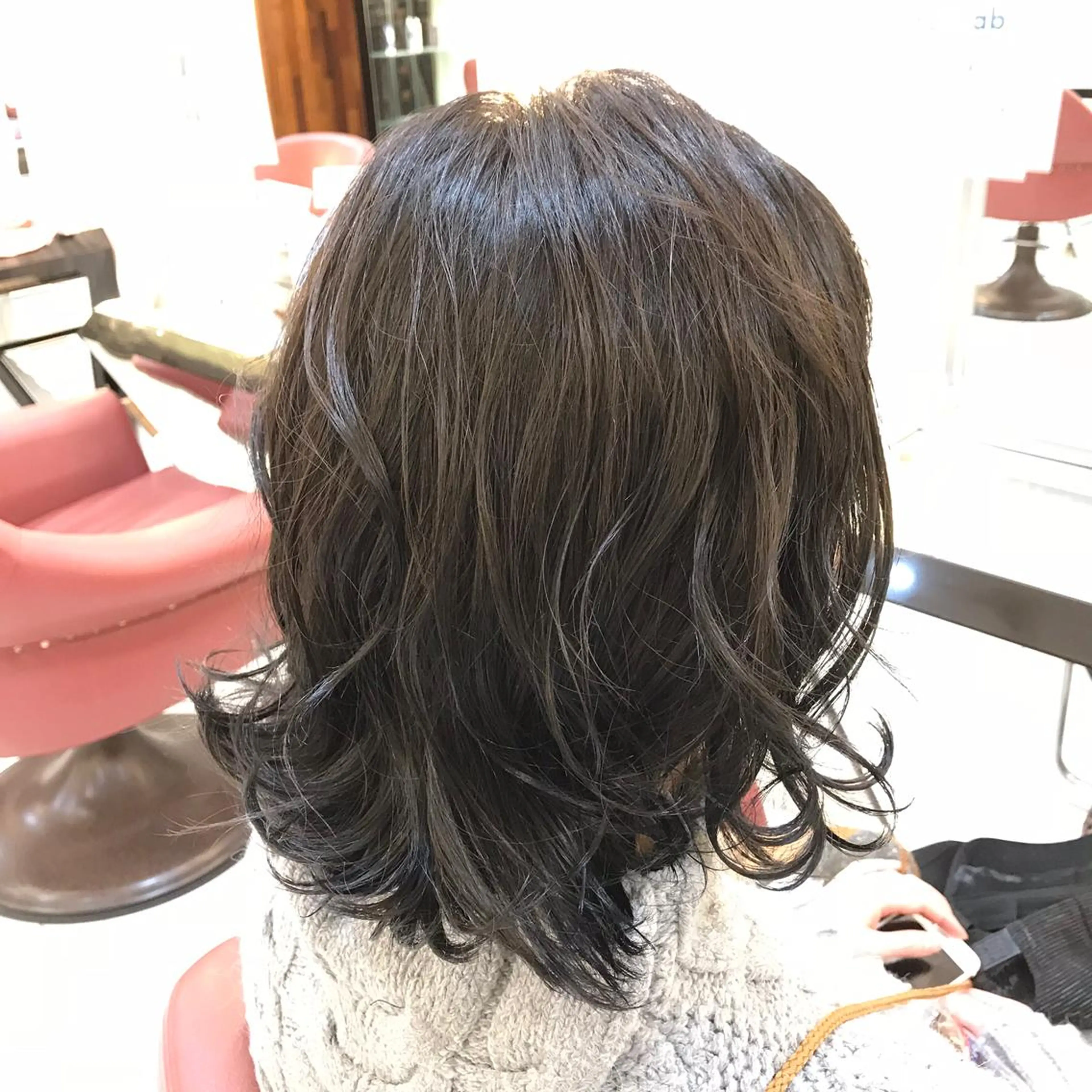 ミディアム 【髪質改善×カラー】 QUALIS沓掛貴浩のヘアスタイル