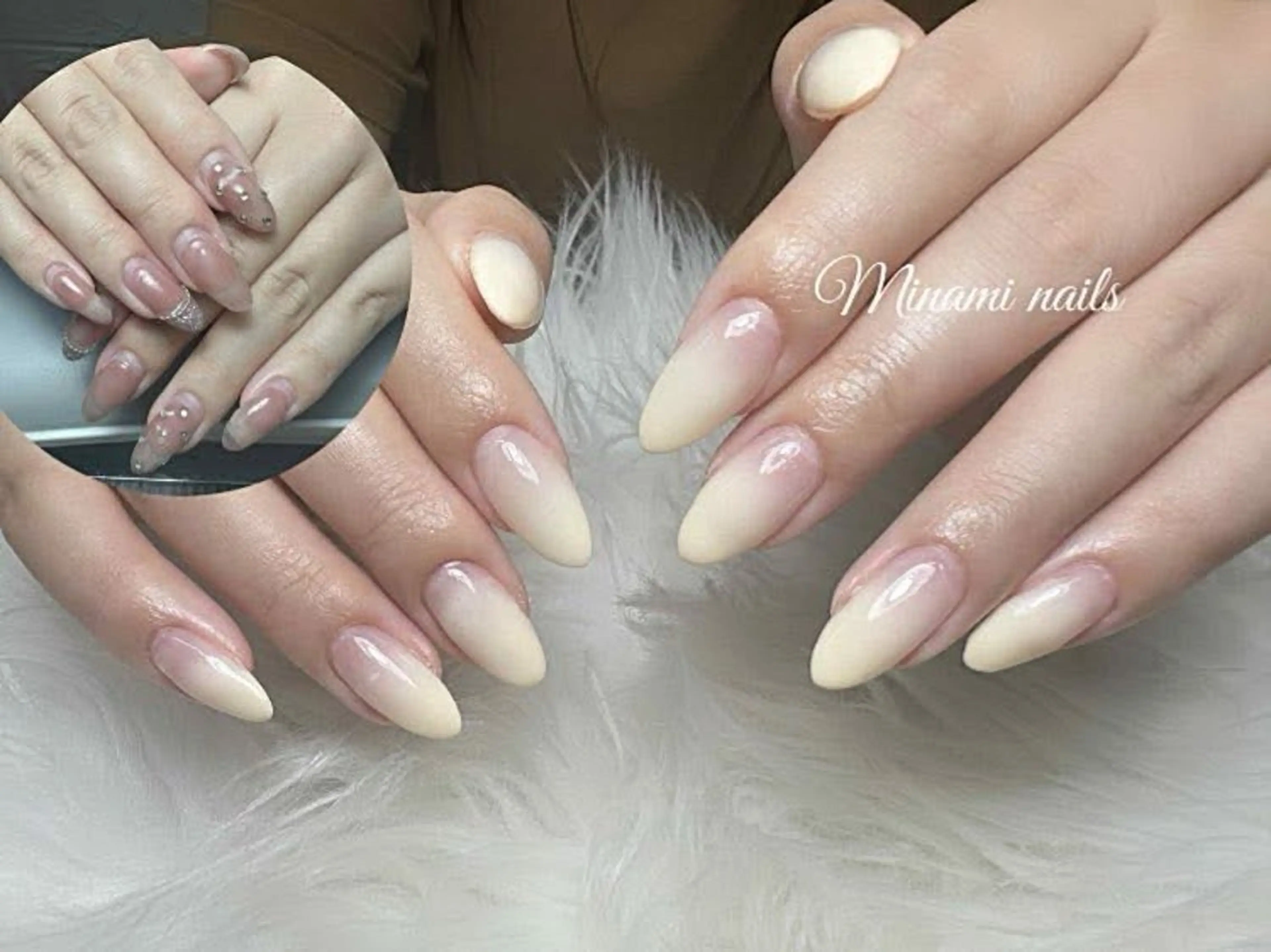 ネイル アートネイル オーロラネイル ガーリー キラキラネイル 韓国ネイル Minami Nailsのネイルデザイン