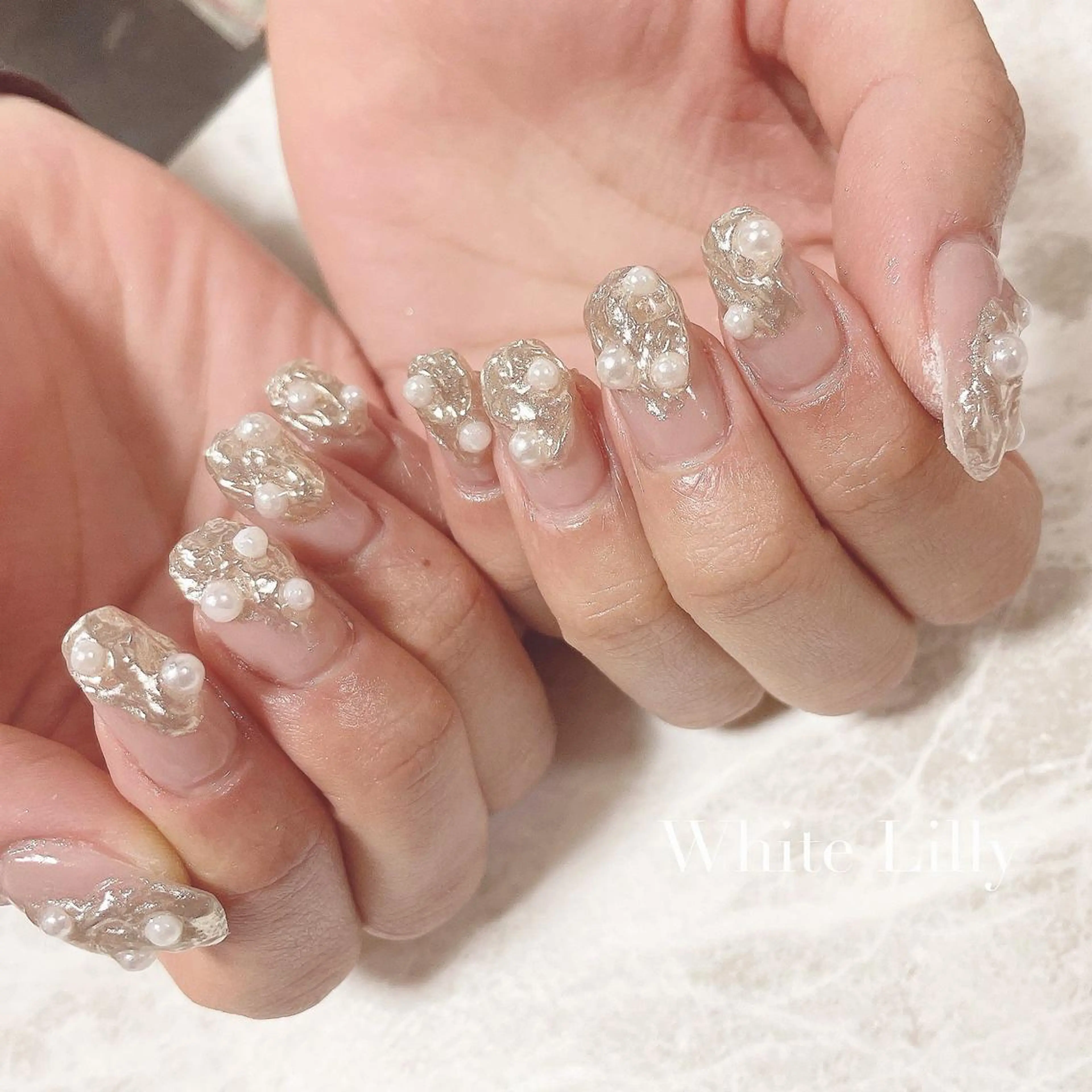 ネイル ハンドネイル White lily所属・牧田 雅世のネイルデザイン