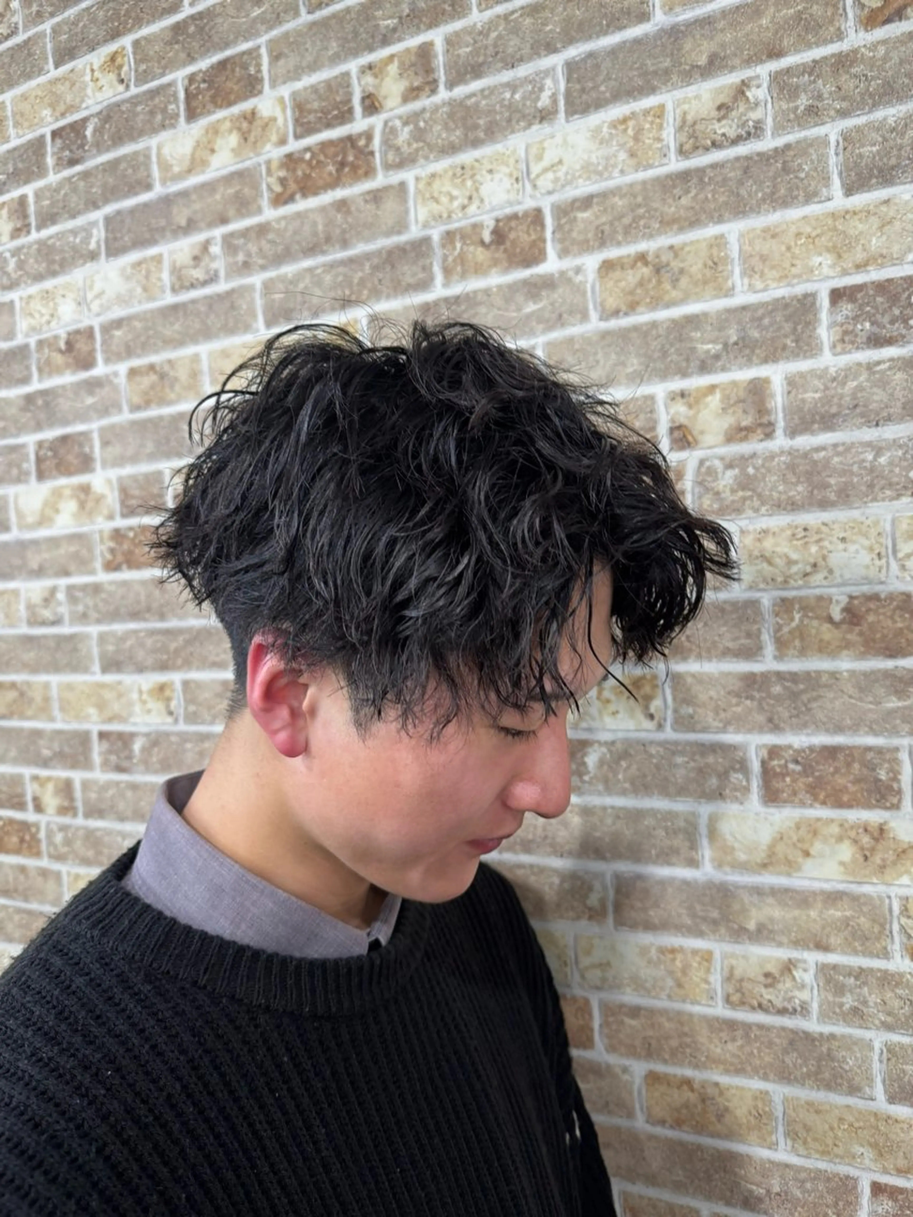 パーマ メンズ カット パーマ トリートメント ヘアセット 💈メンズパーマ特化 店長望月謙二郎💈のヘアスタイル