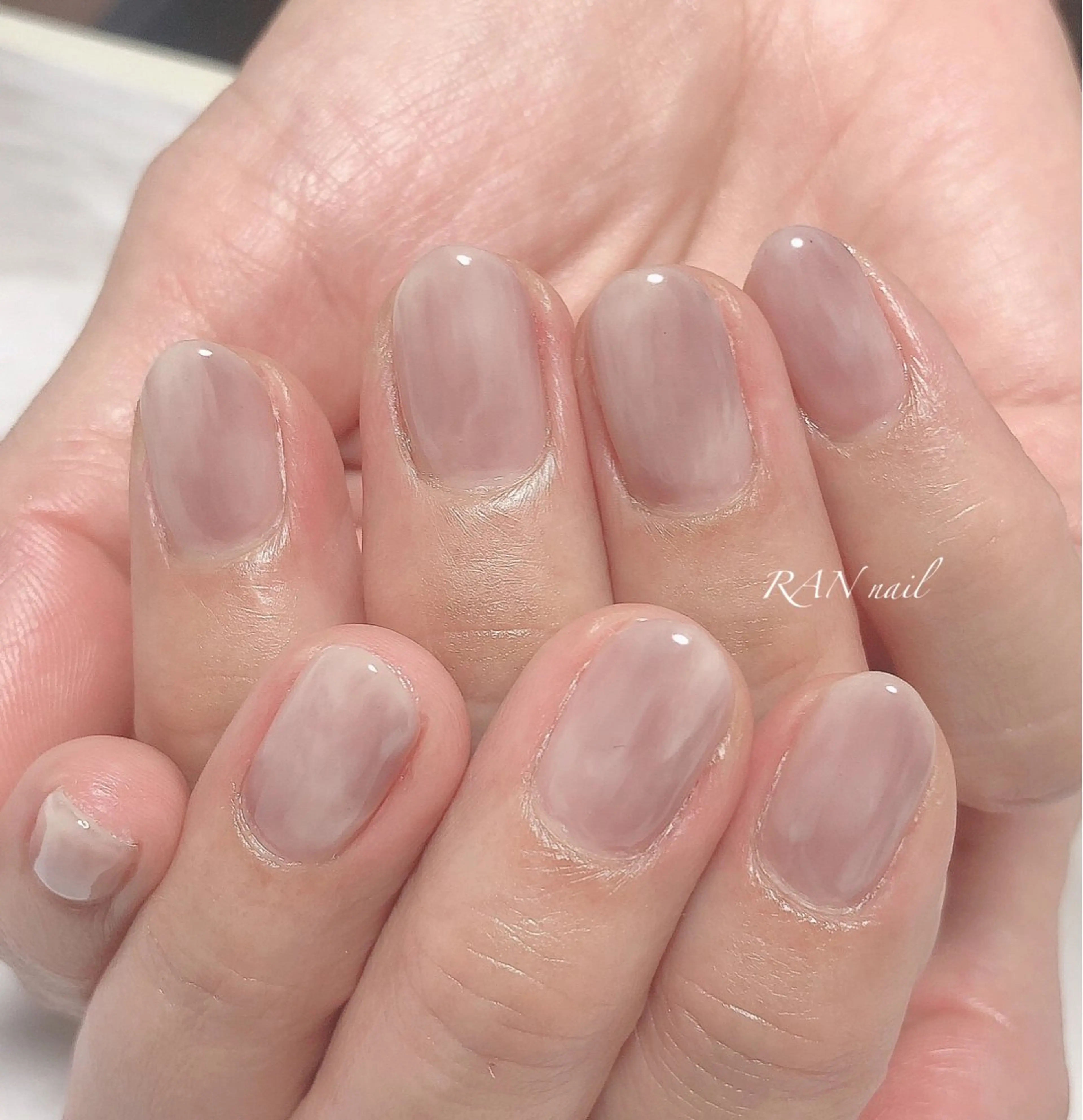 ネイル ニュアンスネイル シンプルネイル ハンドネイル フットネイル RAN nailのネイルデザイン