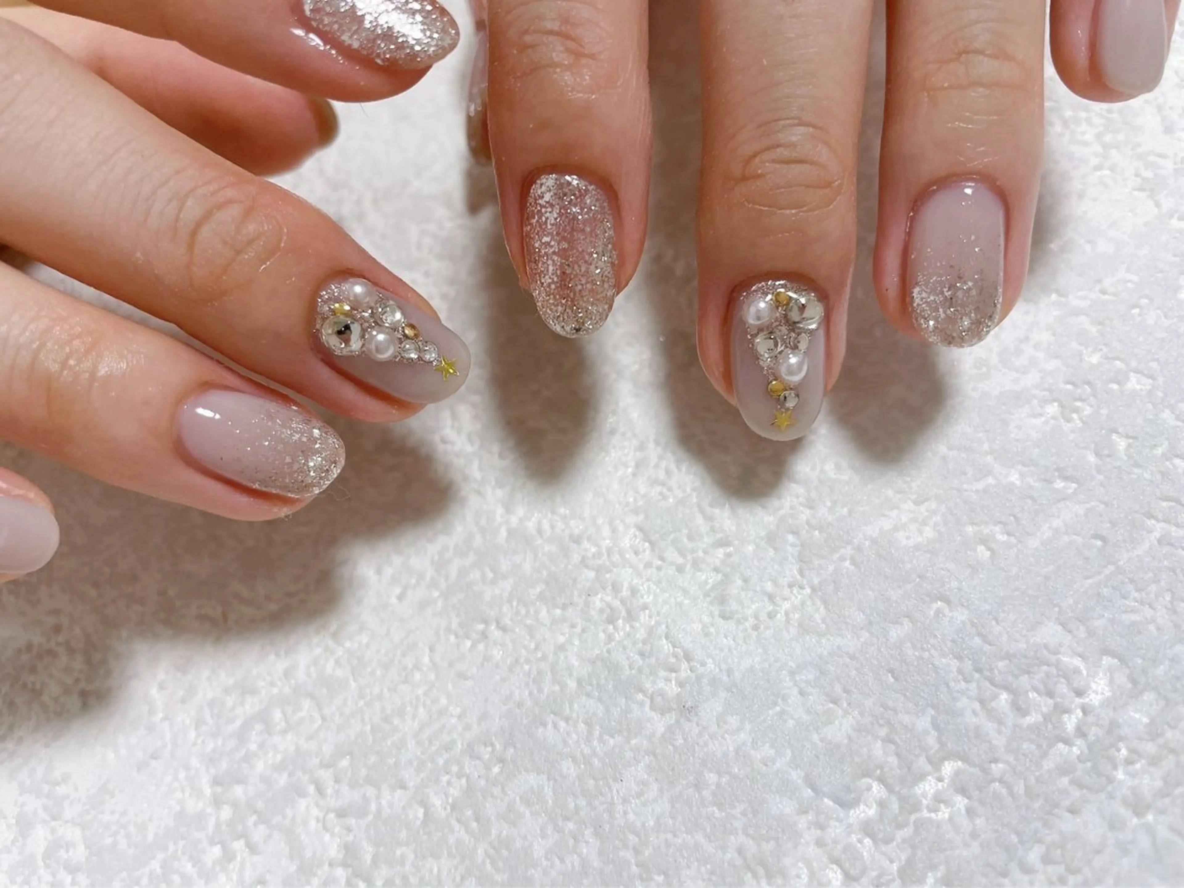 ネイル ジェルネイル 韓国ネイル パラジェル 冬ネイル クリスマス kikinail 溝の口のネイルデザイン