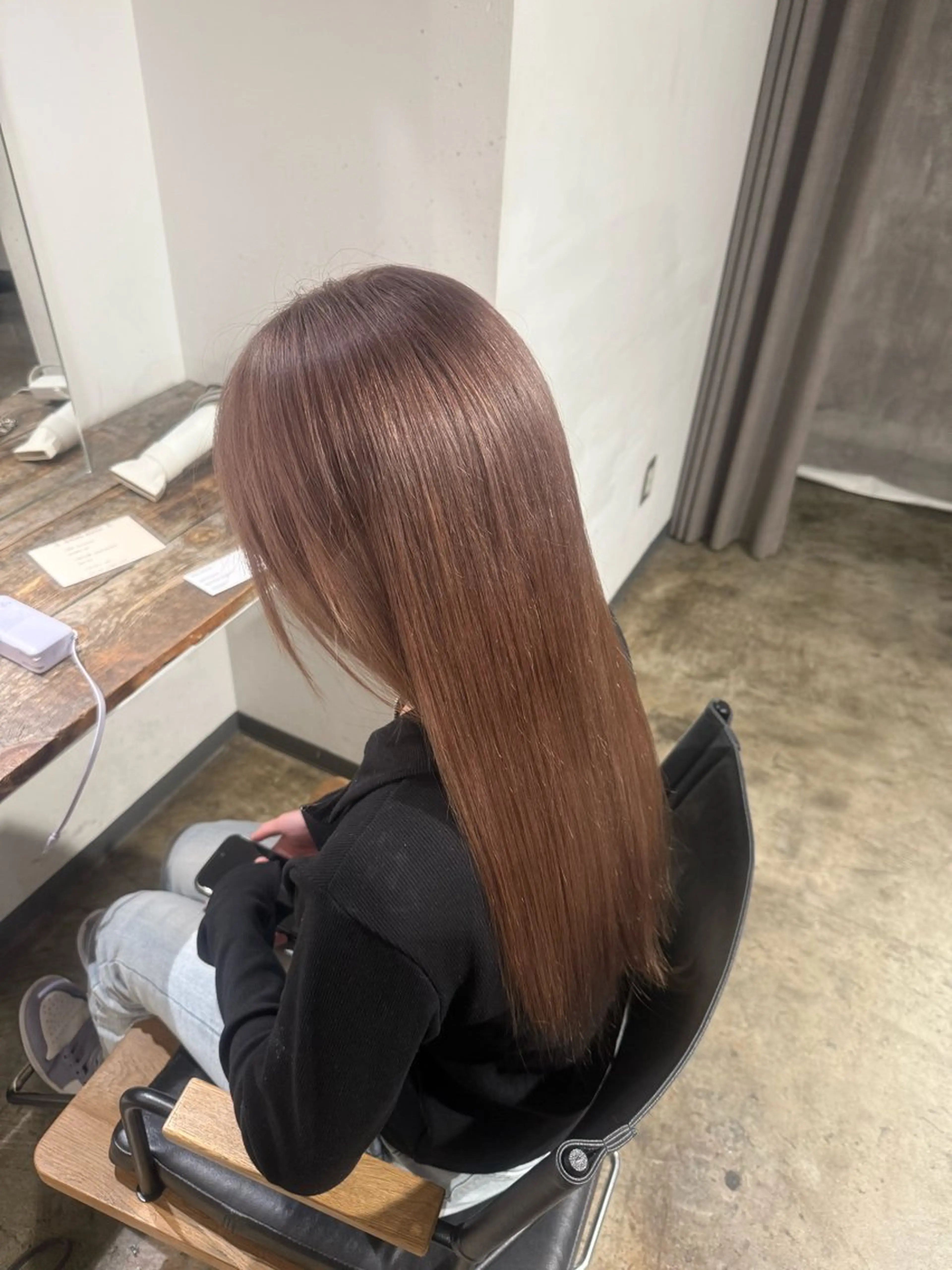 ロング カラー ヘアカラー トリートメント 🫧ブリーチ/透明感 カラー/メンズ/みきのヘアスタイル