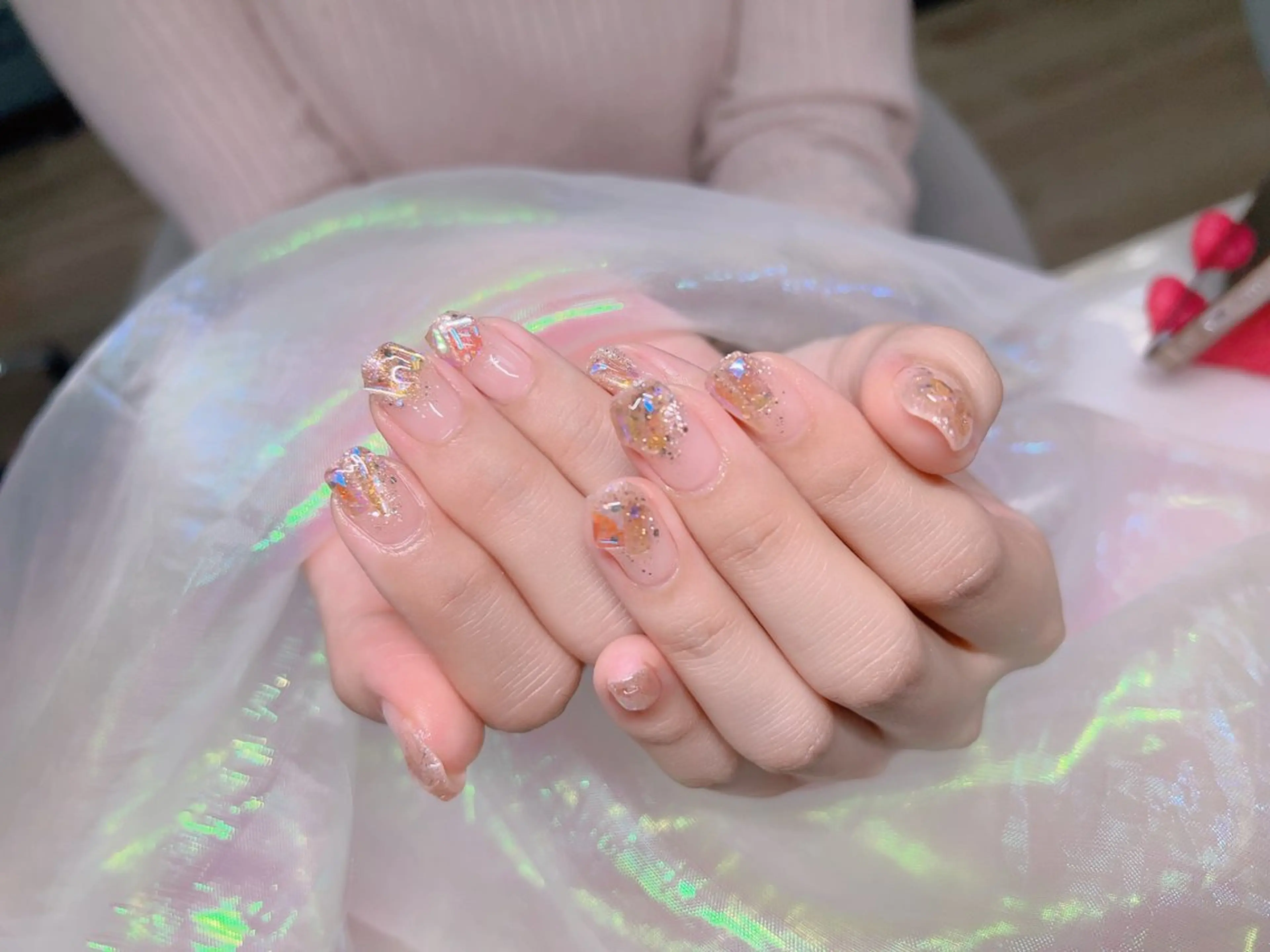 ネイル チークネイル マグネットネイル 持ち込み ニュアンスネイル シンプルネイル インフィニティ ネイルサロンのネイルデザイン