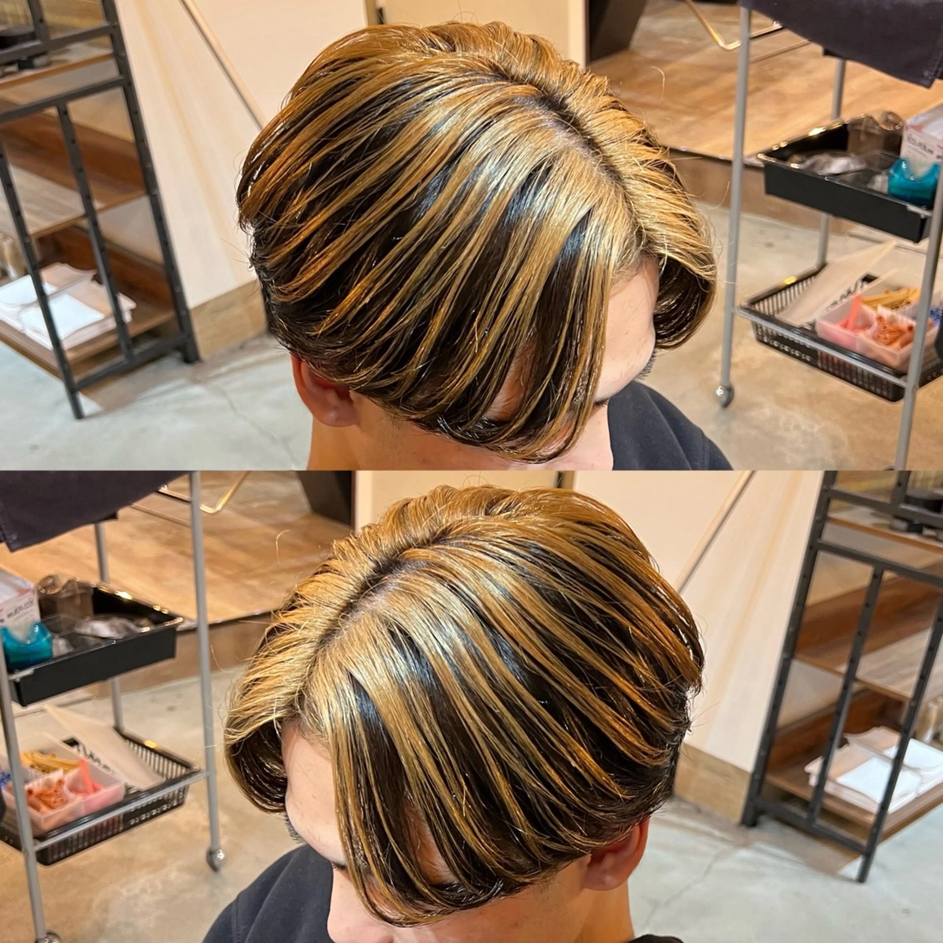 ミディアム カラー メンズ センターパート職人 店長/TSUBASAのヘアスタイル