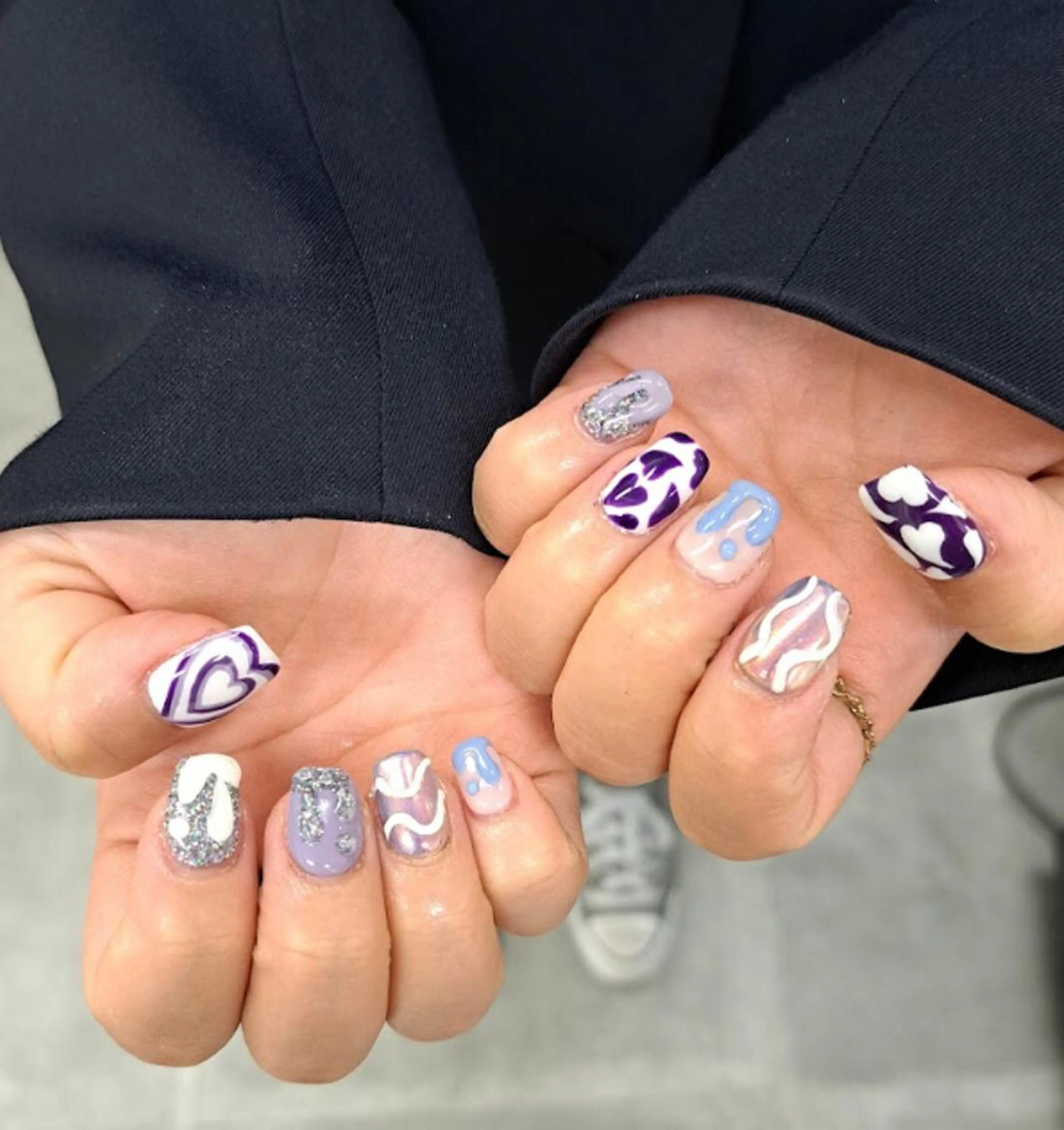 ネイル アートネイル ジェルネイル ニュアンスネイル スカルプネイル nailstudio eviz新宿店のネイルデザイン