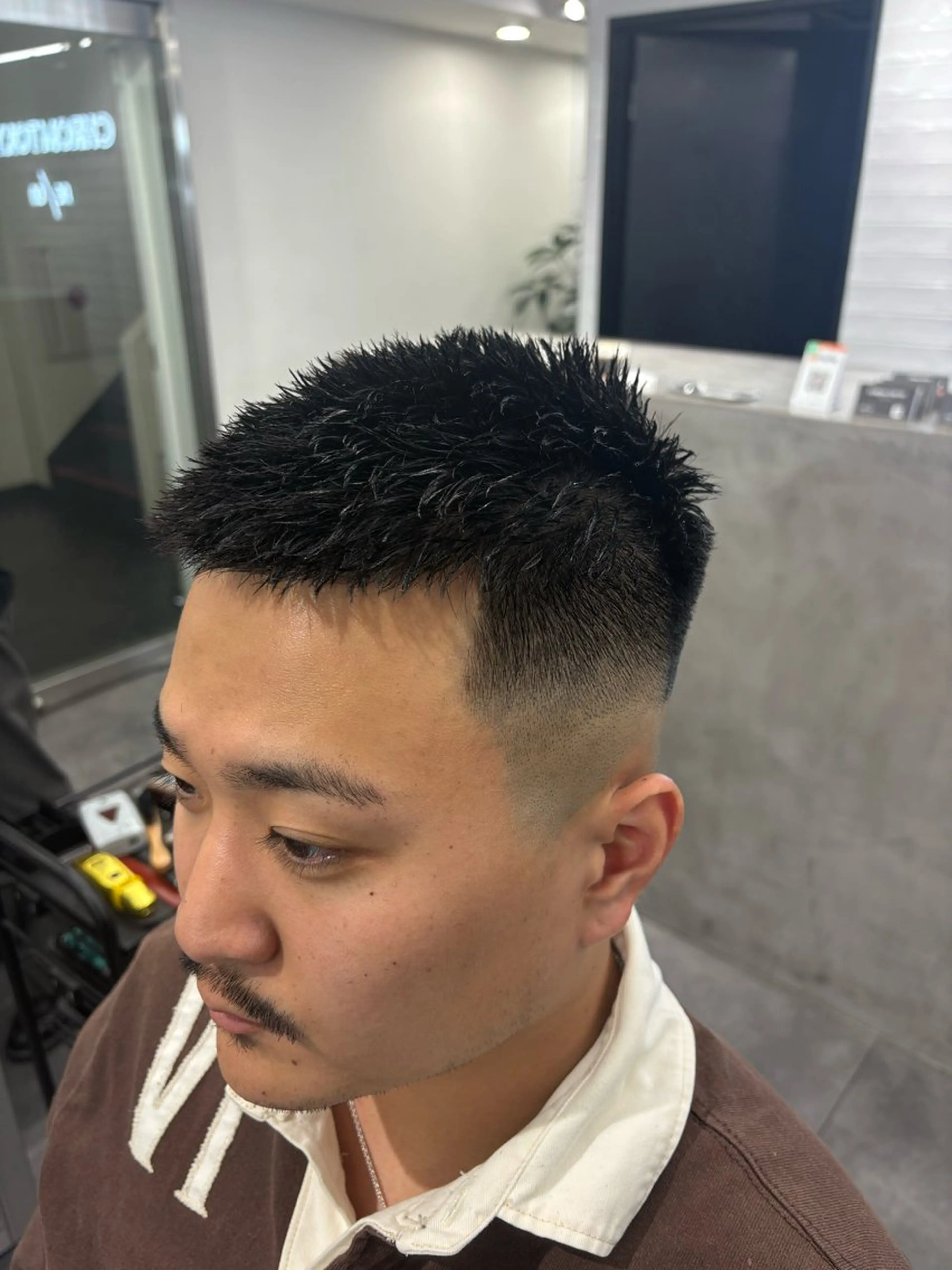 ショート メンズ カット パーマ 本間 颯太のヘアスタイル