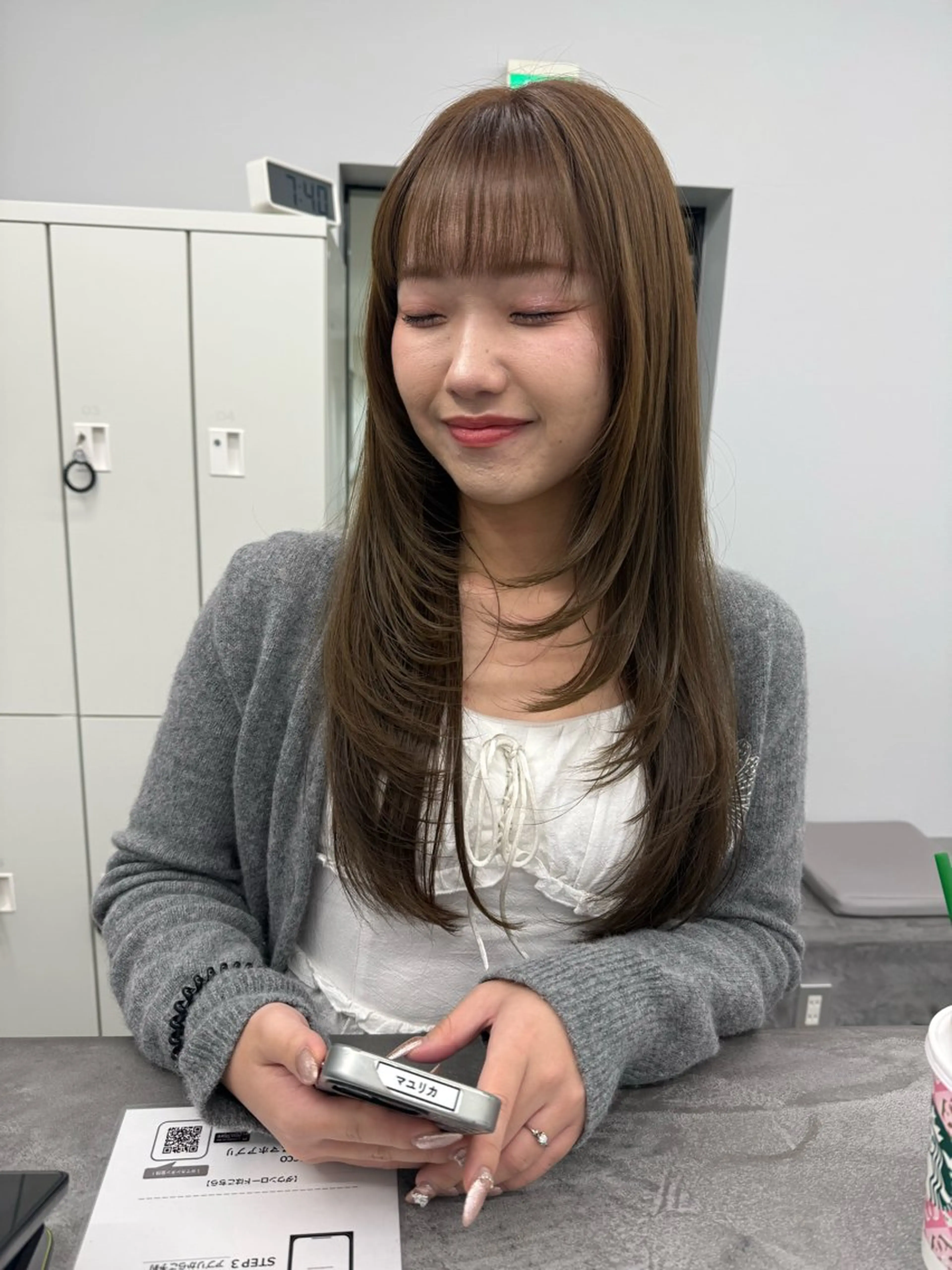 ロング カラー カット ヘアカラー トリートメント hana ROCCO3rdのヘアスタイル