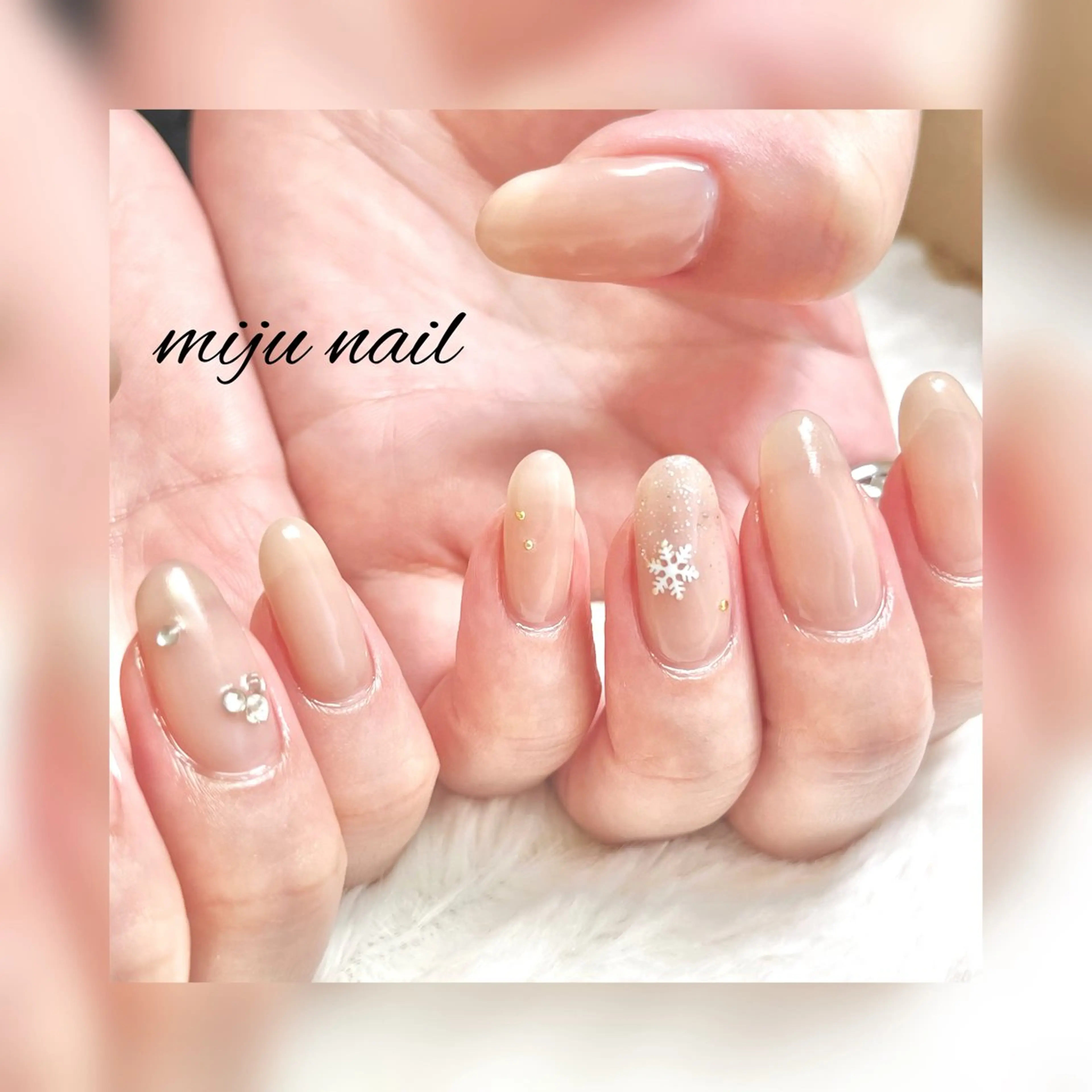 ネイル ❁miju nail 大人上品/自爪育成のネイルデザイン