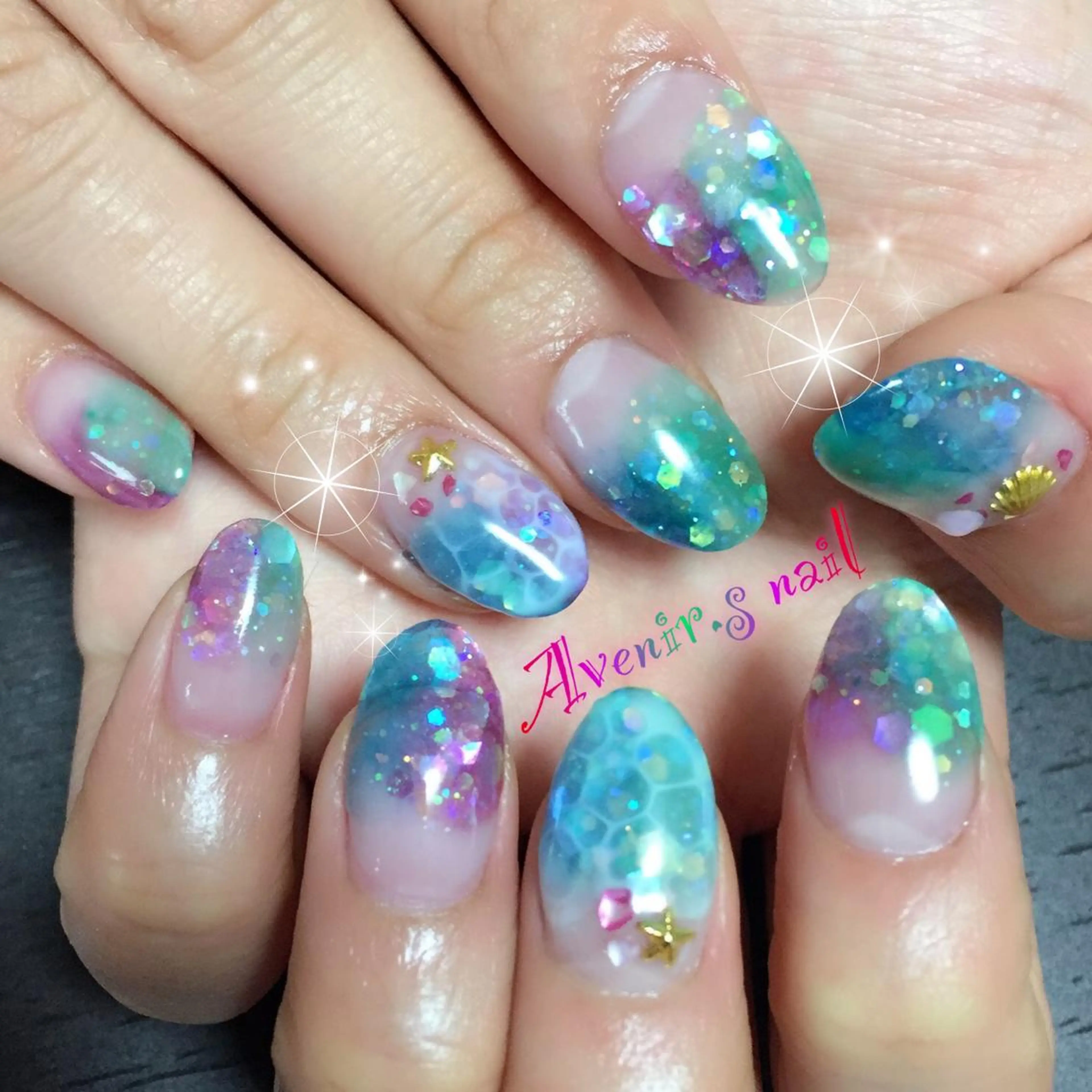 ネイル スカルプネイル Home Salon Avenir.のネイルデザイン