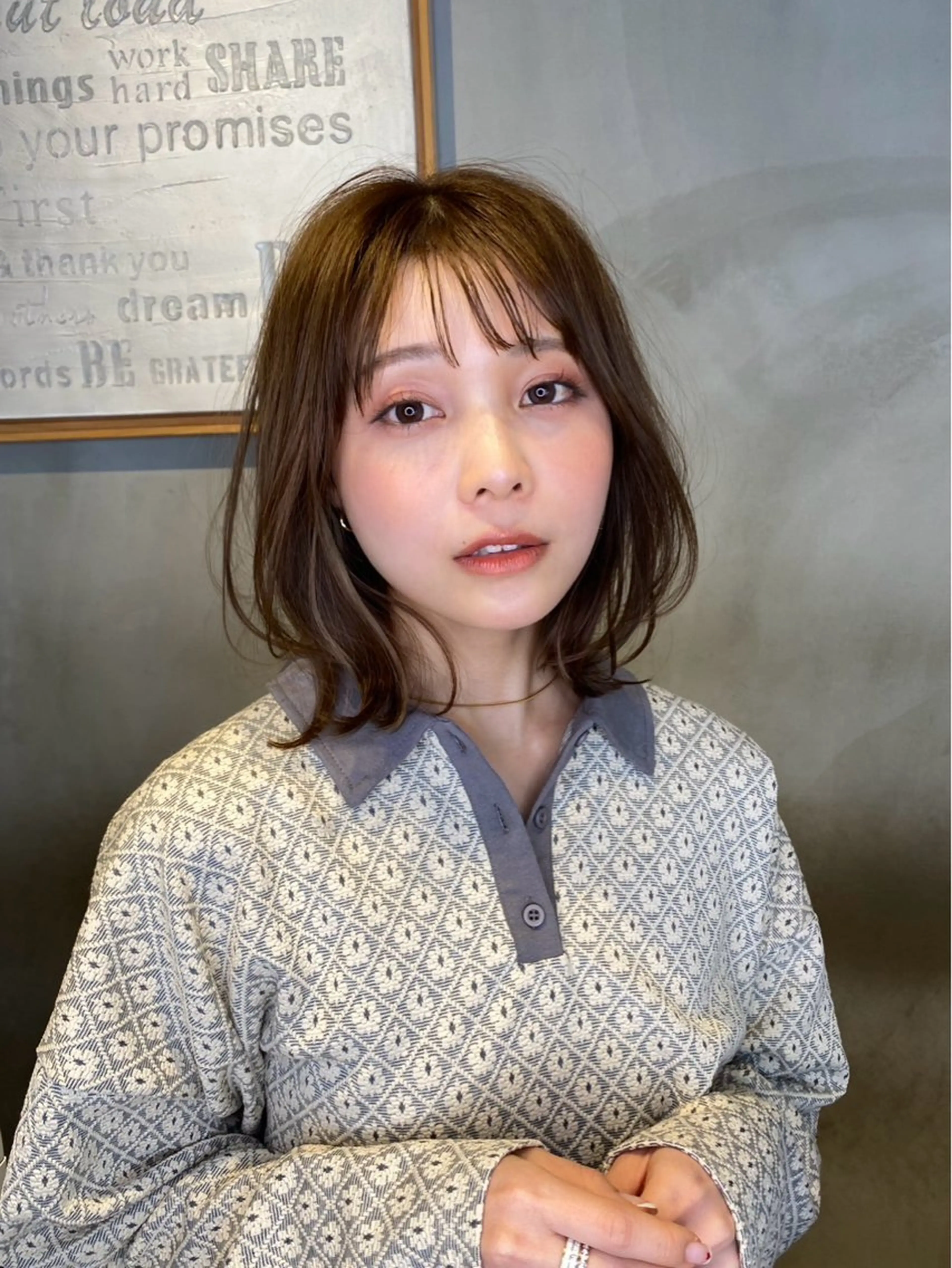 ショート カット まとまるボブ🌼 アレンジ🌼鴨下穂香のヘアスタイル